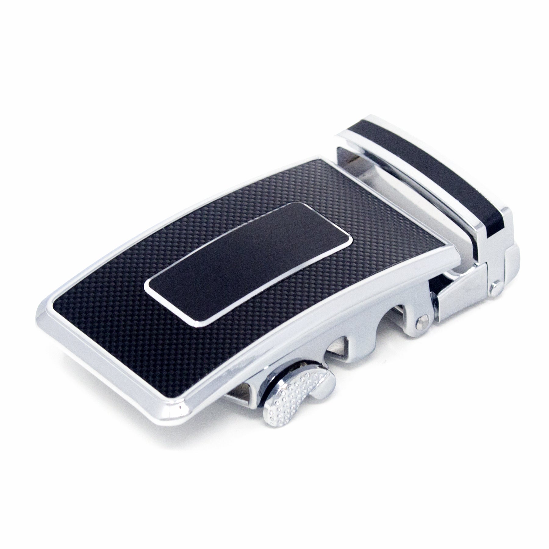 QHA Mens Automatic Sliding Belt Buckle Replacement for Ratchet Leather Belt A121