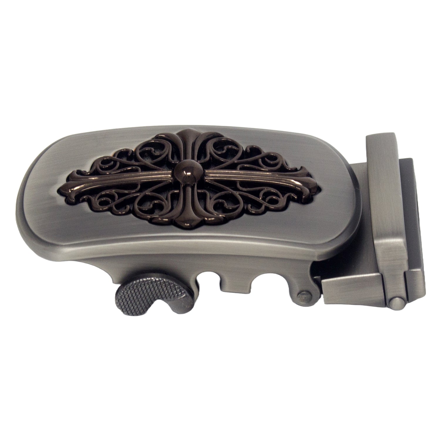 QHA Mens Automatic Sliding Belt Buckle Replacement for Ratchet Leather Belt A123