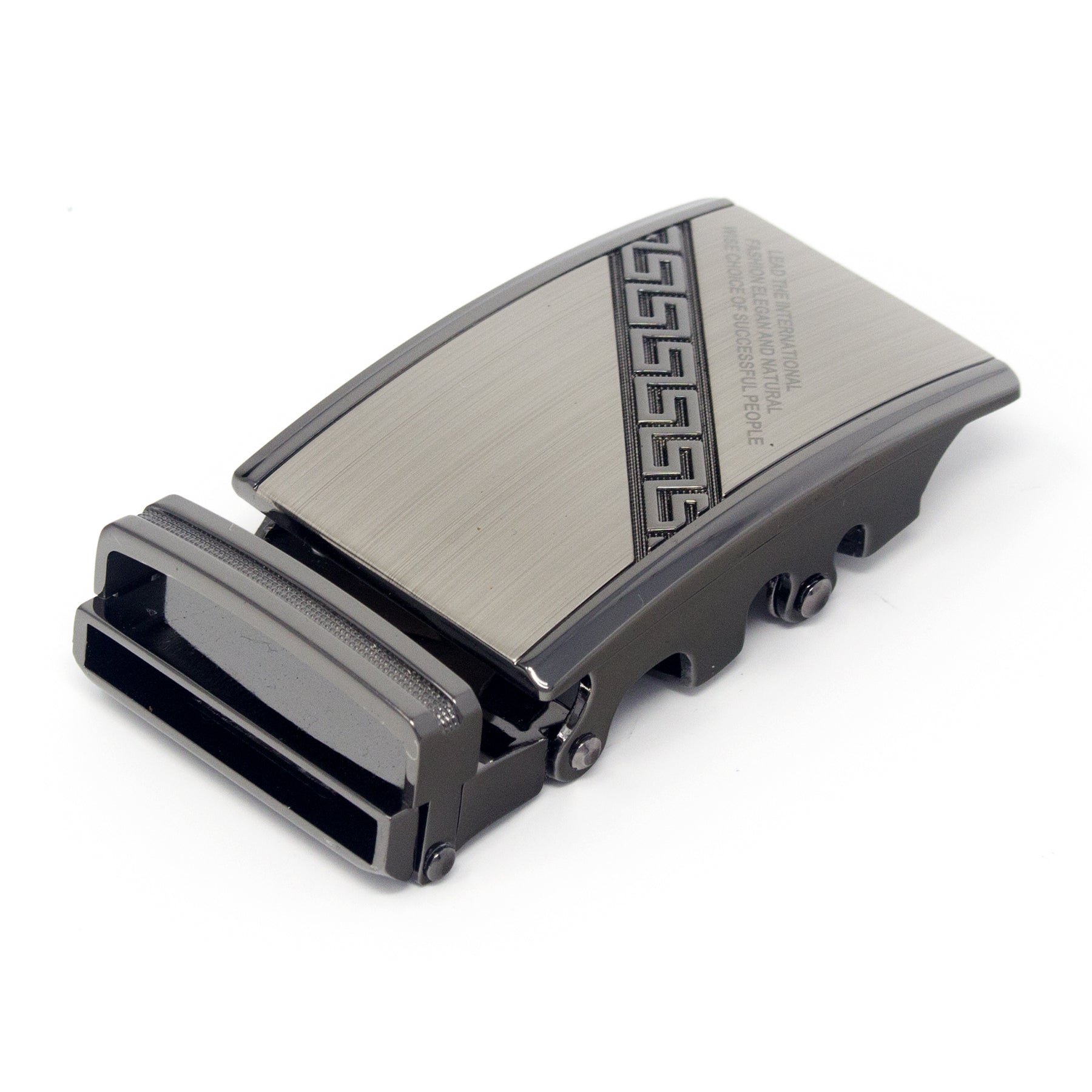 QHA Mens Automatic Sliding Belt Buckle Replacement for Ratchet Leather Belt A129