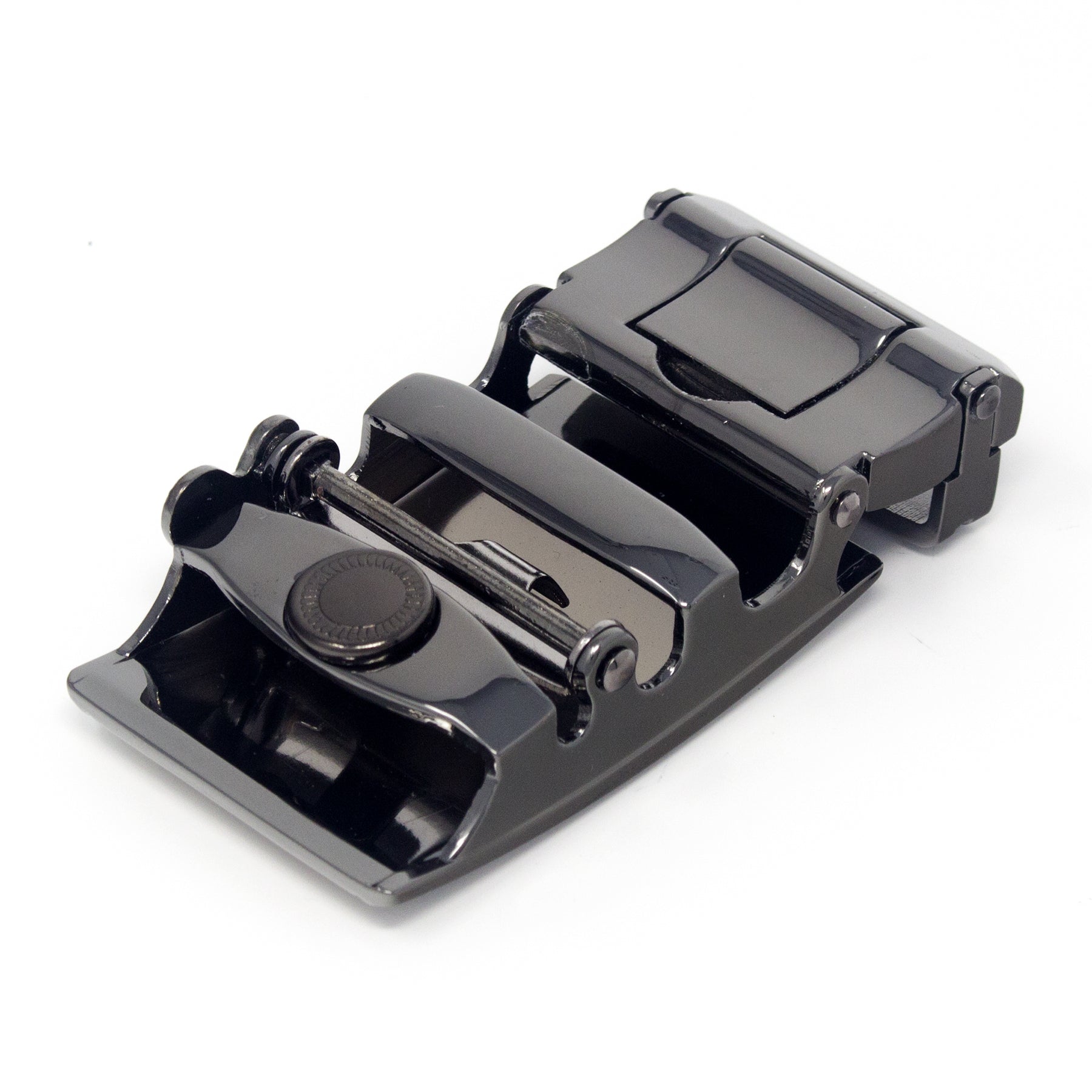 QHA Mens Automatic Sliding Belt Buckle Replacement for Ratchet Leather Belt A129