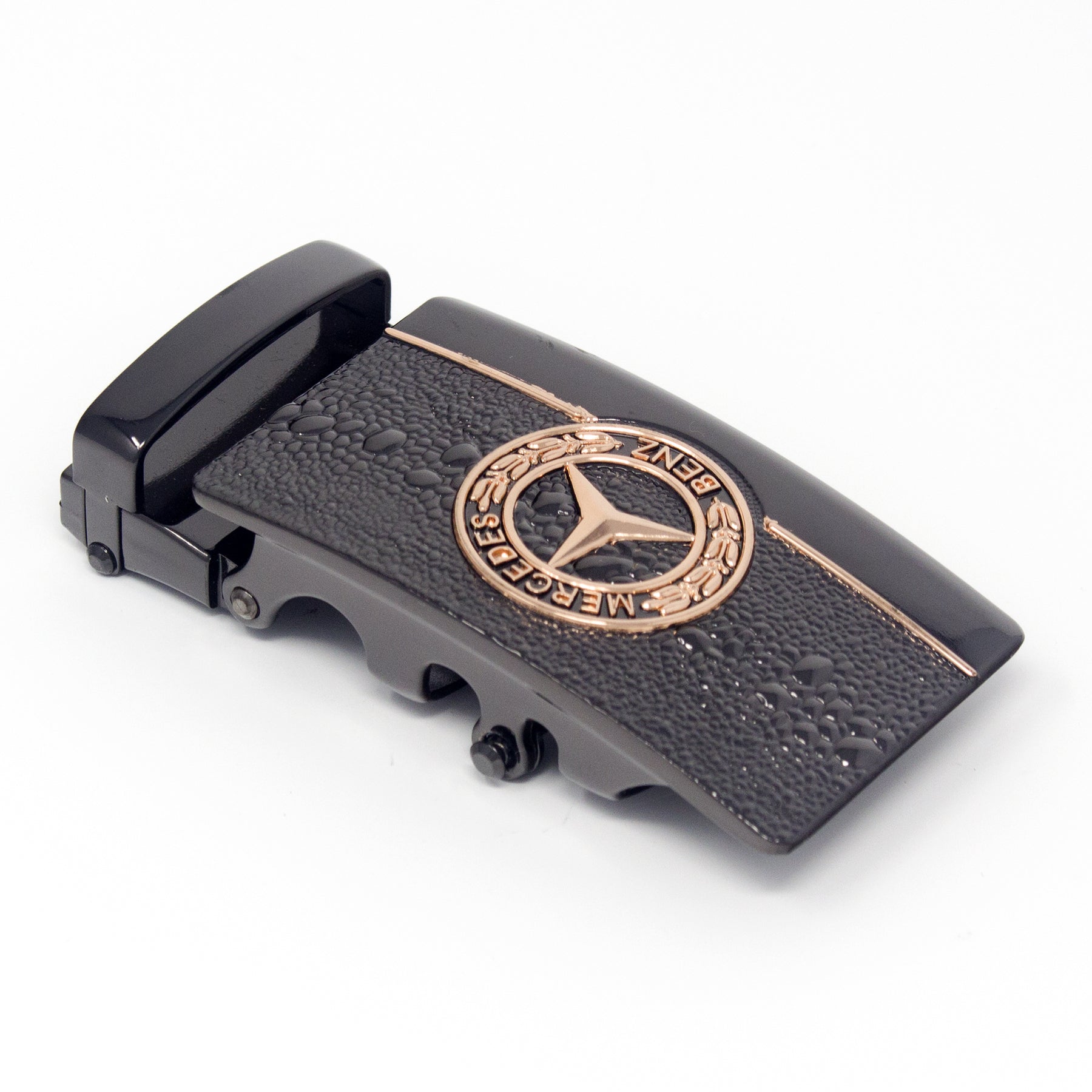 QHA Mens Automatic Sliding Belt Buckle Replacement for Ratchet Leather Belt A131