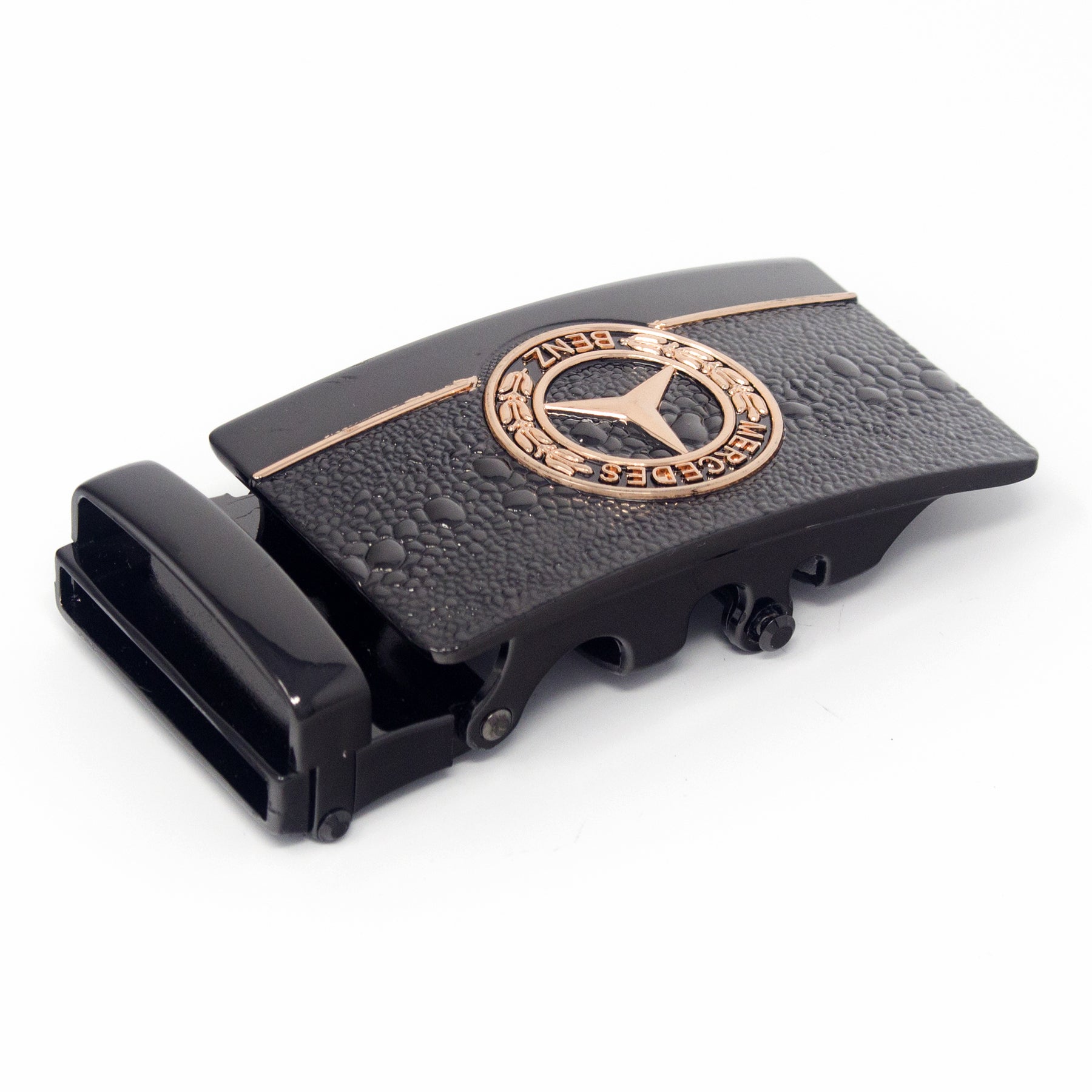 QHA Mens Automatic Sliding Belt Buckle Replacement for Ratchet Leather Belt A131