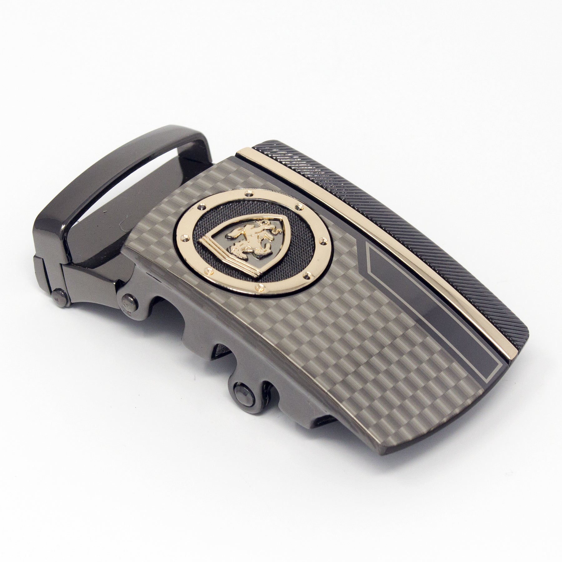 QHA Mens Automatic Sliding Belt Buckle Replacement for Ratchet Leather Belt A132