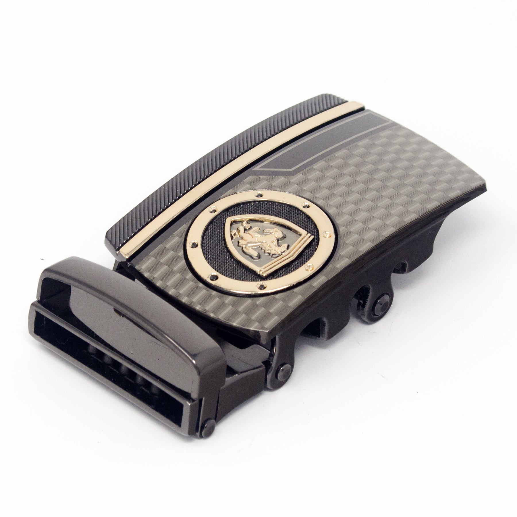 QHA Mens Automatic Sliding Belt Buckle Replacement for Ratchet Leather Belt A132