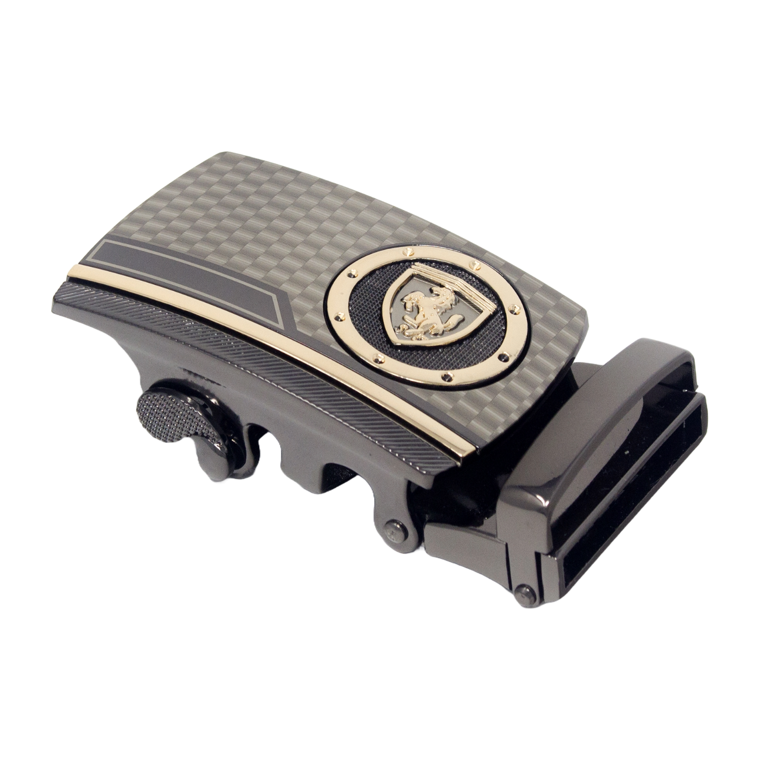 QHA Mens Automatic Sliding Belt Buckle Replacement for Ratchet Leather Belt A132