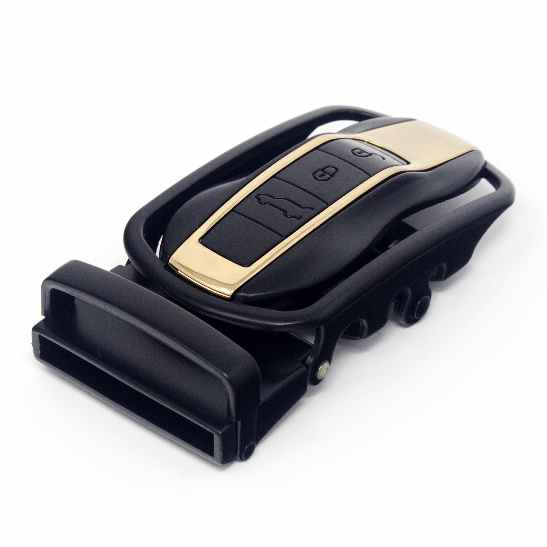 QHA Mens Automatic Sliding Belt Buckle Replacement for Ratchet Leather Belt A134