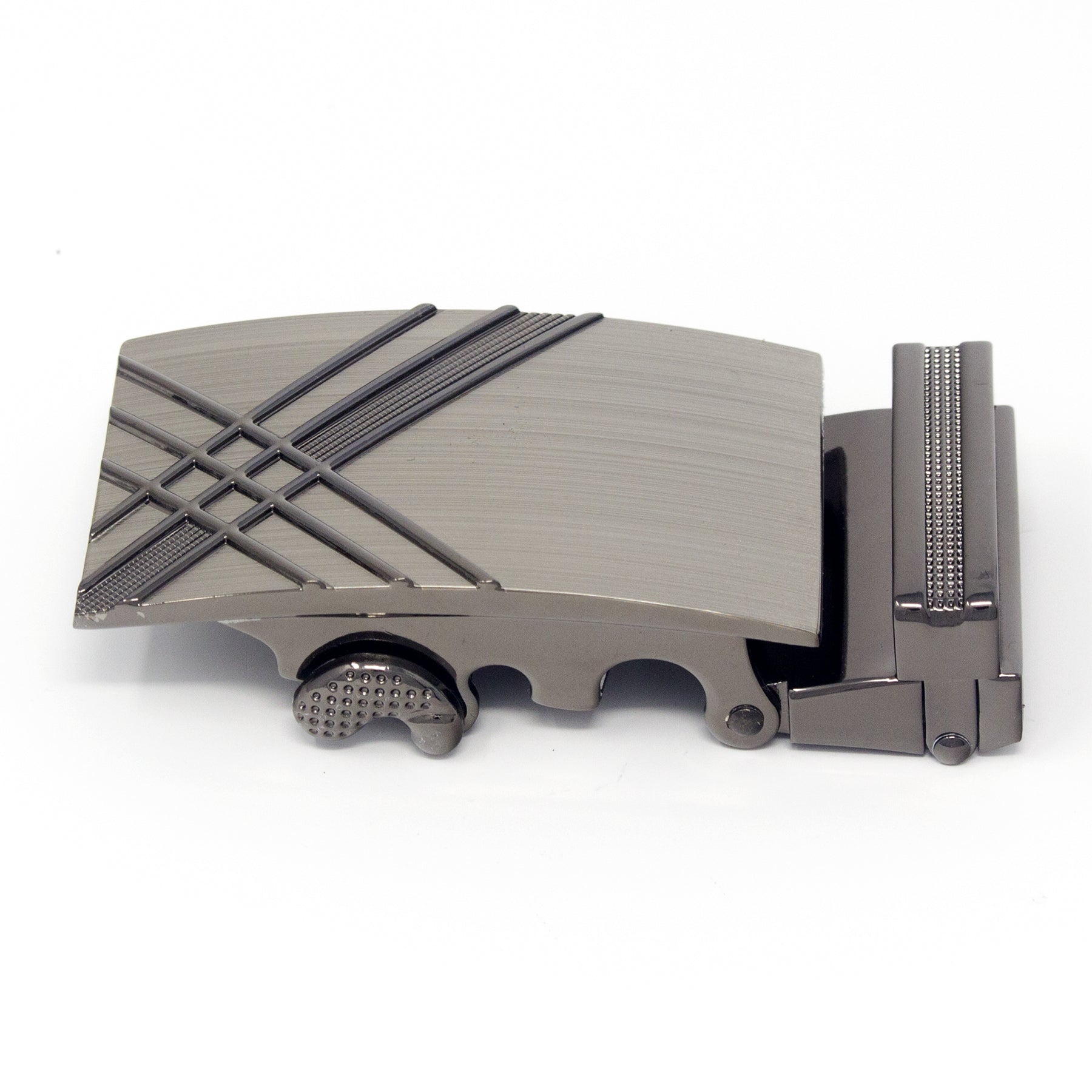 QHA Mens Automatic Sliding Belt Buckle Replacement for Ratchet Leather Belt A16