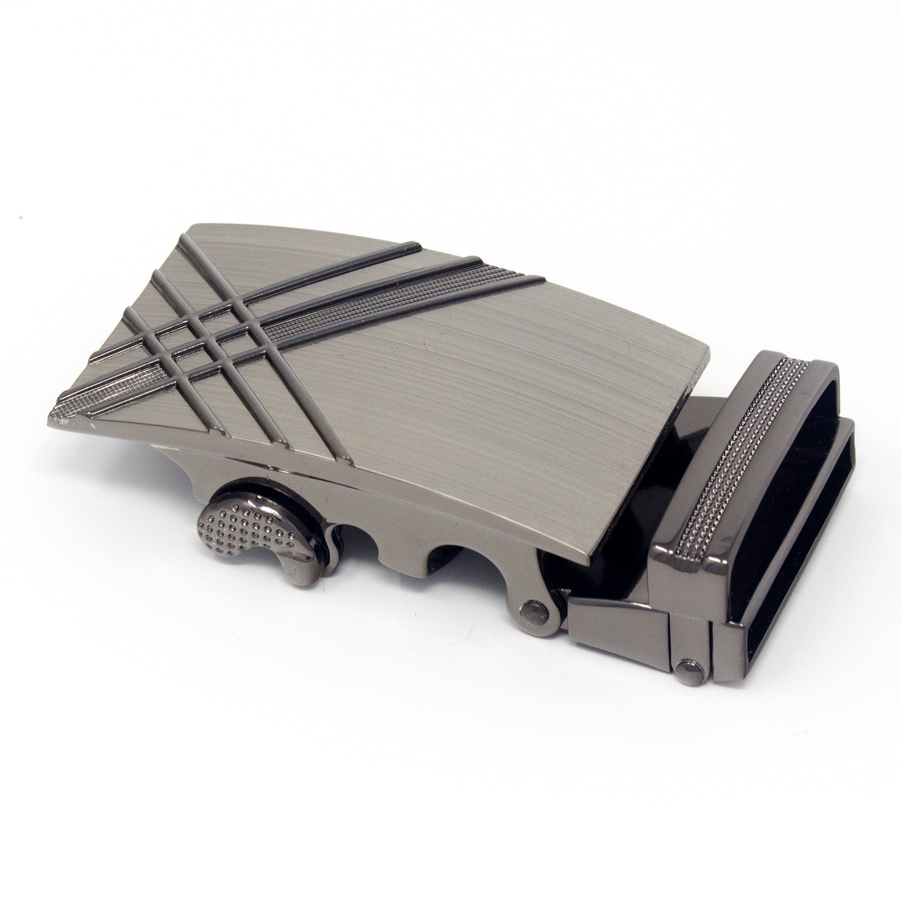 QHA Mens Automatic Sliding Belt Buckle Replacement for Ratchet Leather Belt A16