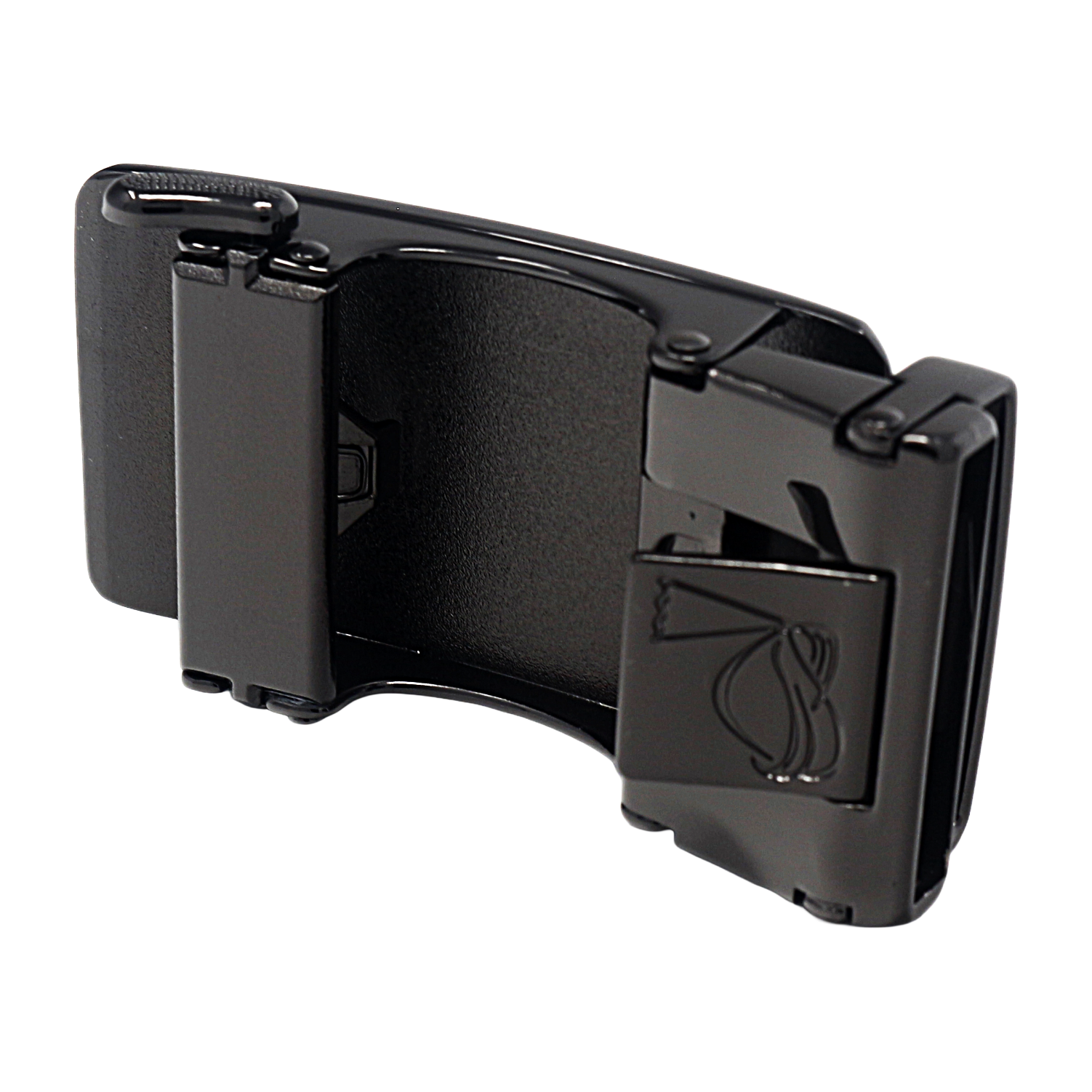 QHA Mens Automatic Sliding Belt Buckle Replacement for Ratchet Leather Belt A18