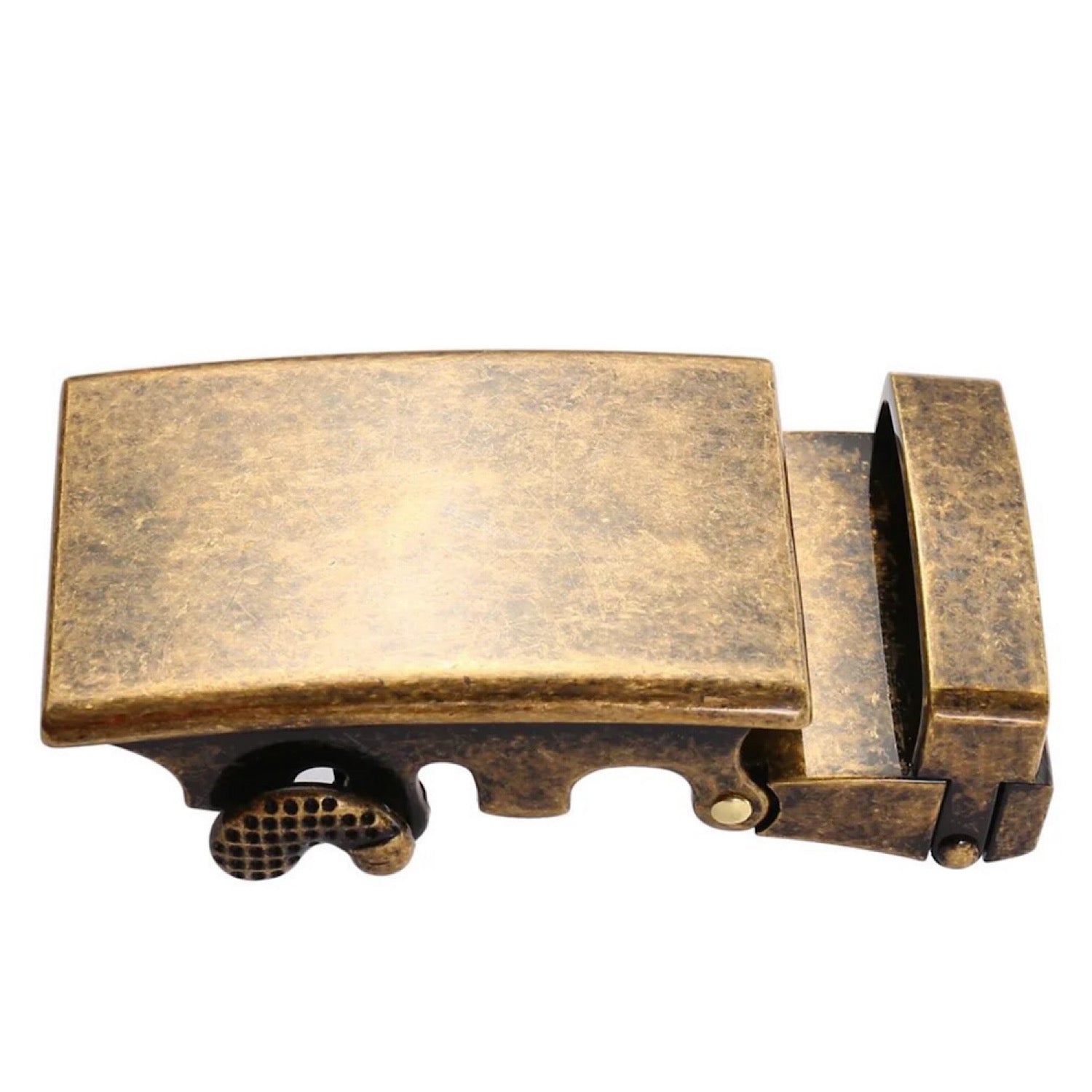 QHA Mens Automatic Sliding Belt Buckle Replacement for Ratchet Leather Belt A20