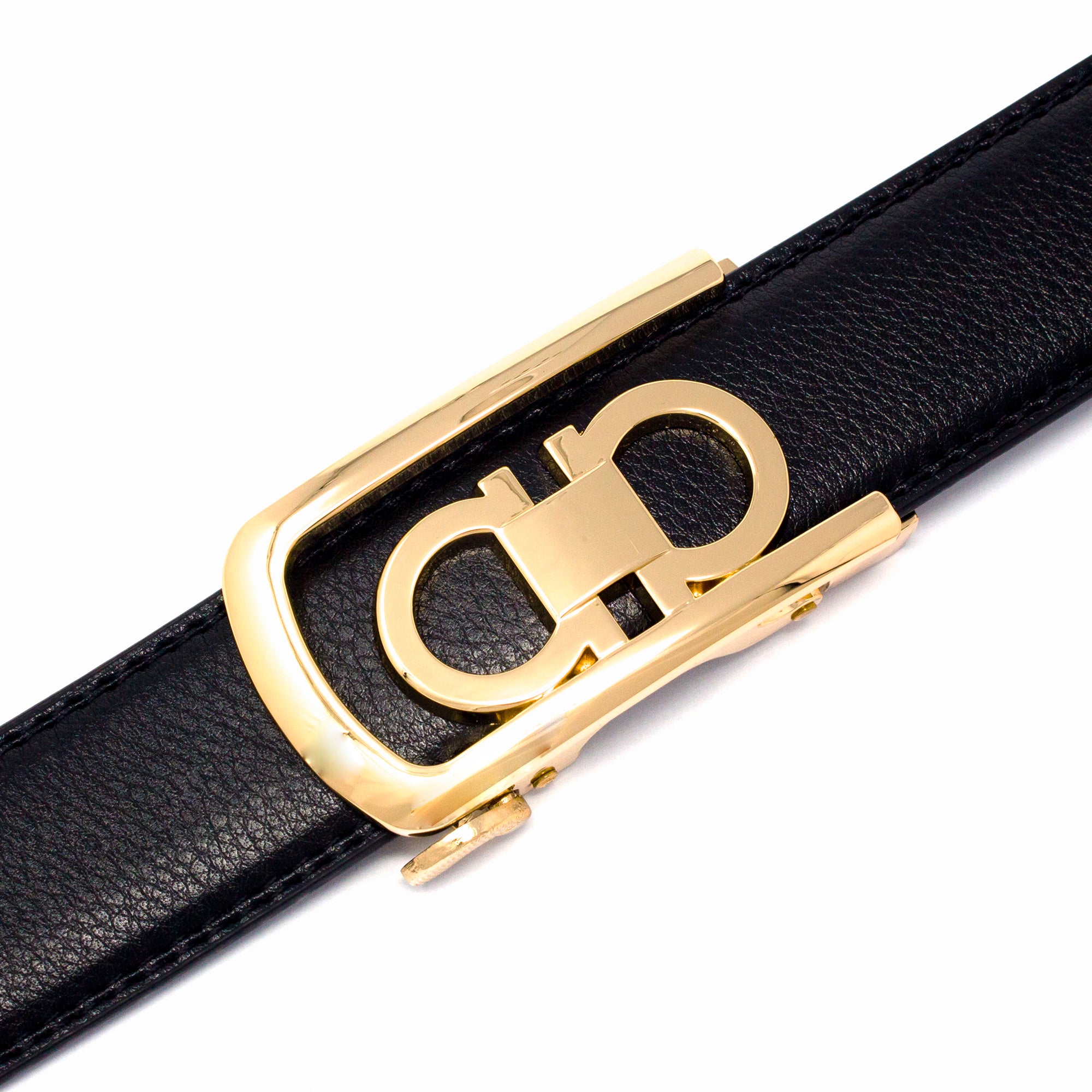 QHA Mens Automatic Sliding Belt Buckle Replacement for Ratchet Leather Belt A22