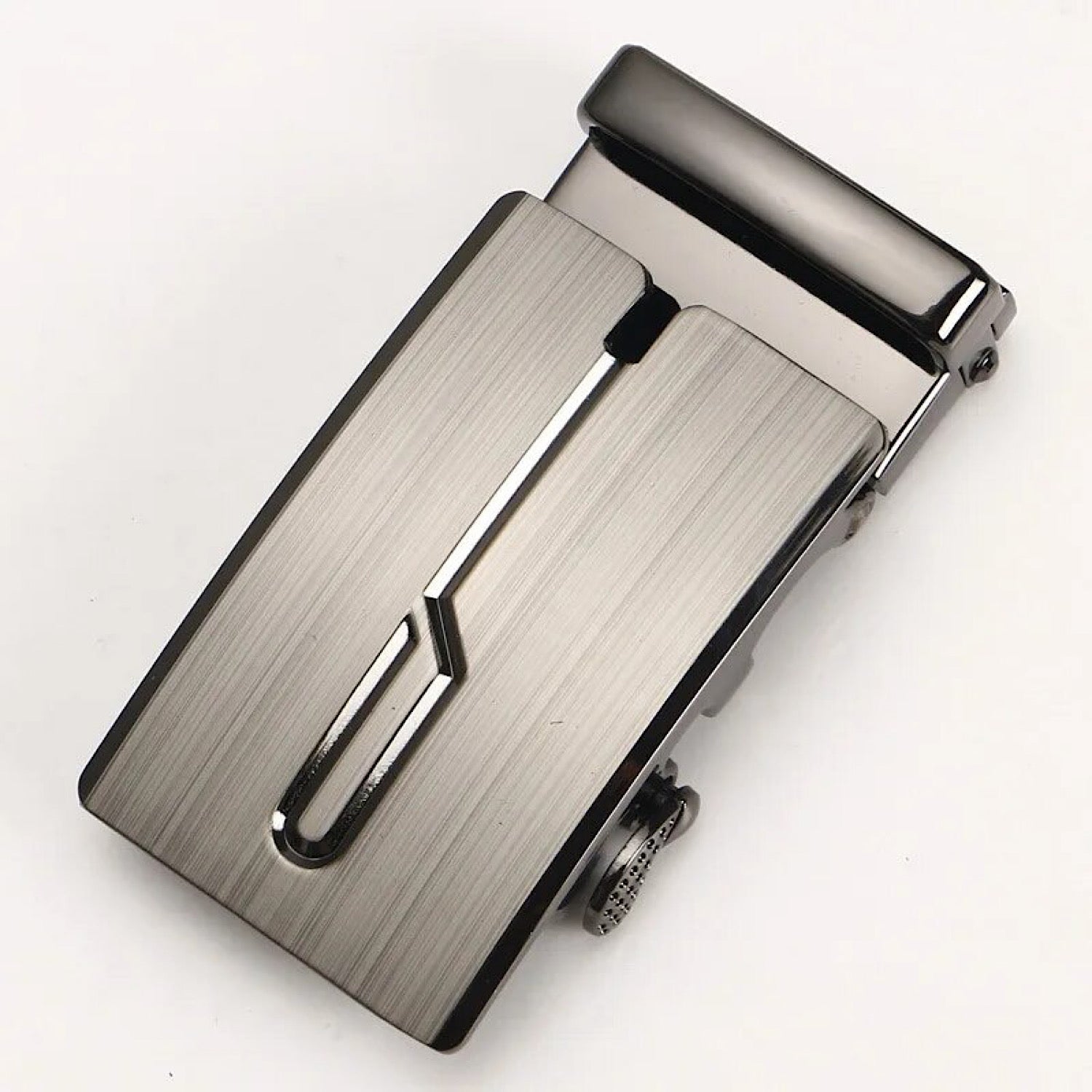 QHA Mens Automatic Sliding Belt Buckle Replacement for Ratchet Leather Belt A24