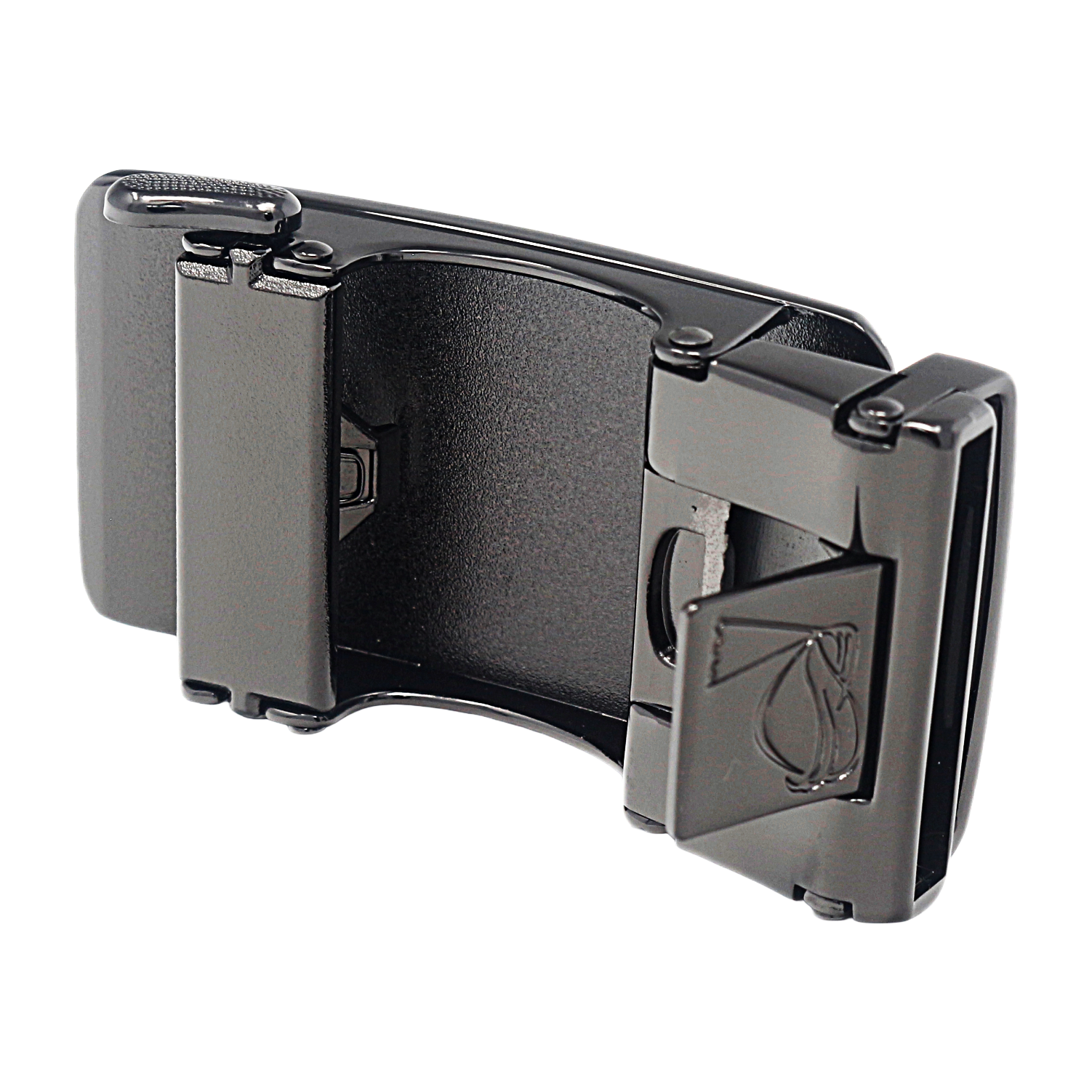 QHA Mens Automatic Sliding Belt Buckle Replacement for Ratchet Leather Belt A26