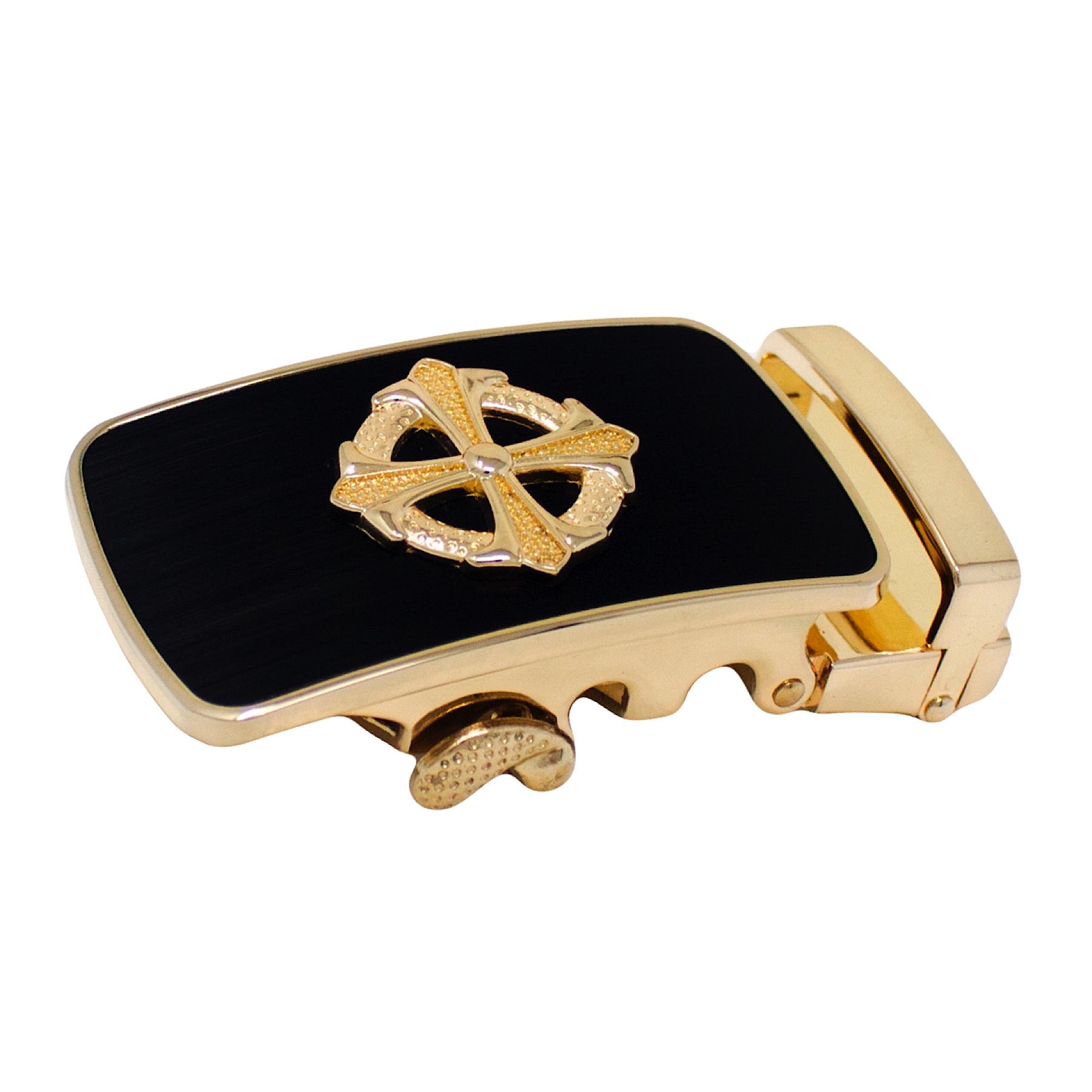 QHA Mens Automatic Sliding Belt Buckle Replacement for Ratchet Leather Belt A28