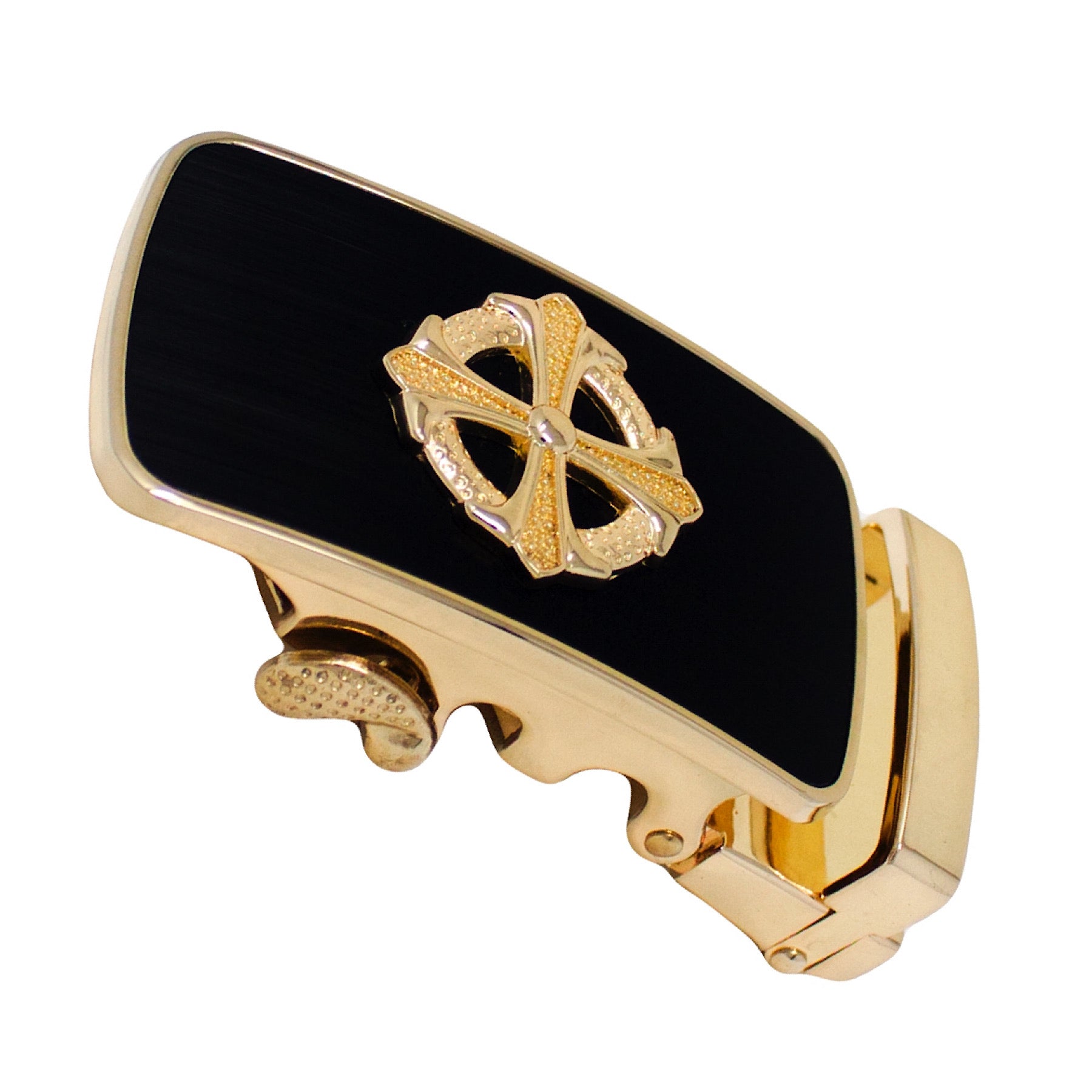 QHA Mens Automatic Sliding Belt Buckle Replacement for Ratchet Leather Belt A28