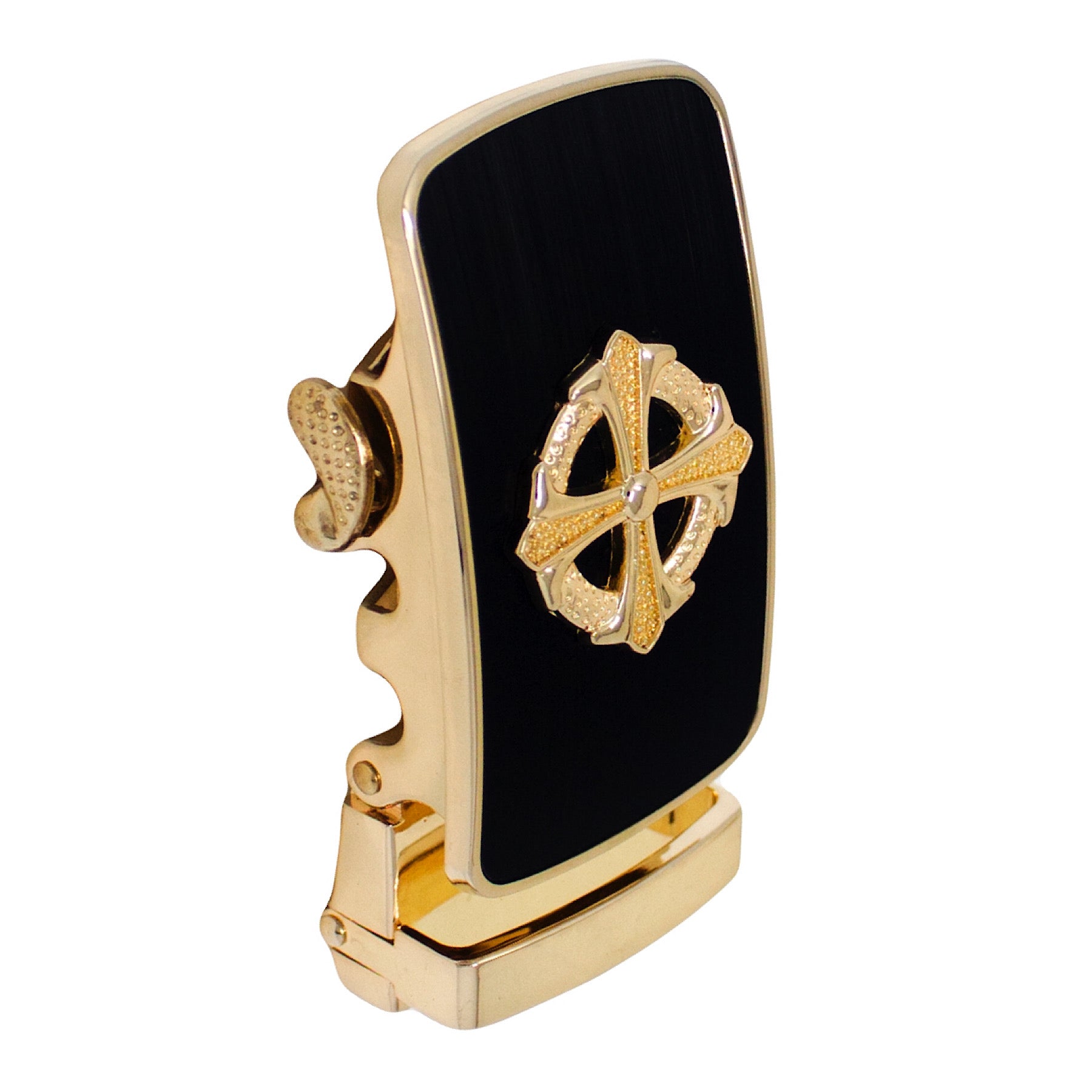 QHA Mens Automatic Sliding Belt Buckle Replacement for Ratchet Leather Belt A28