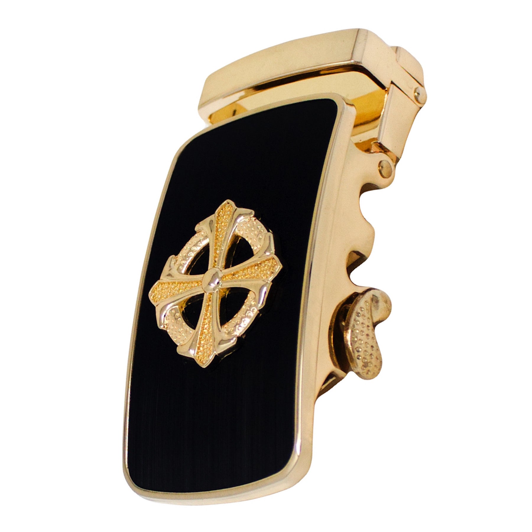 QHA Mens Automatic Sliding Belt Buckle Replacement for Ratchet Leather Belt A28