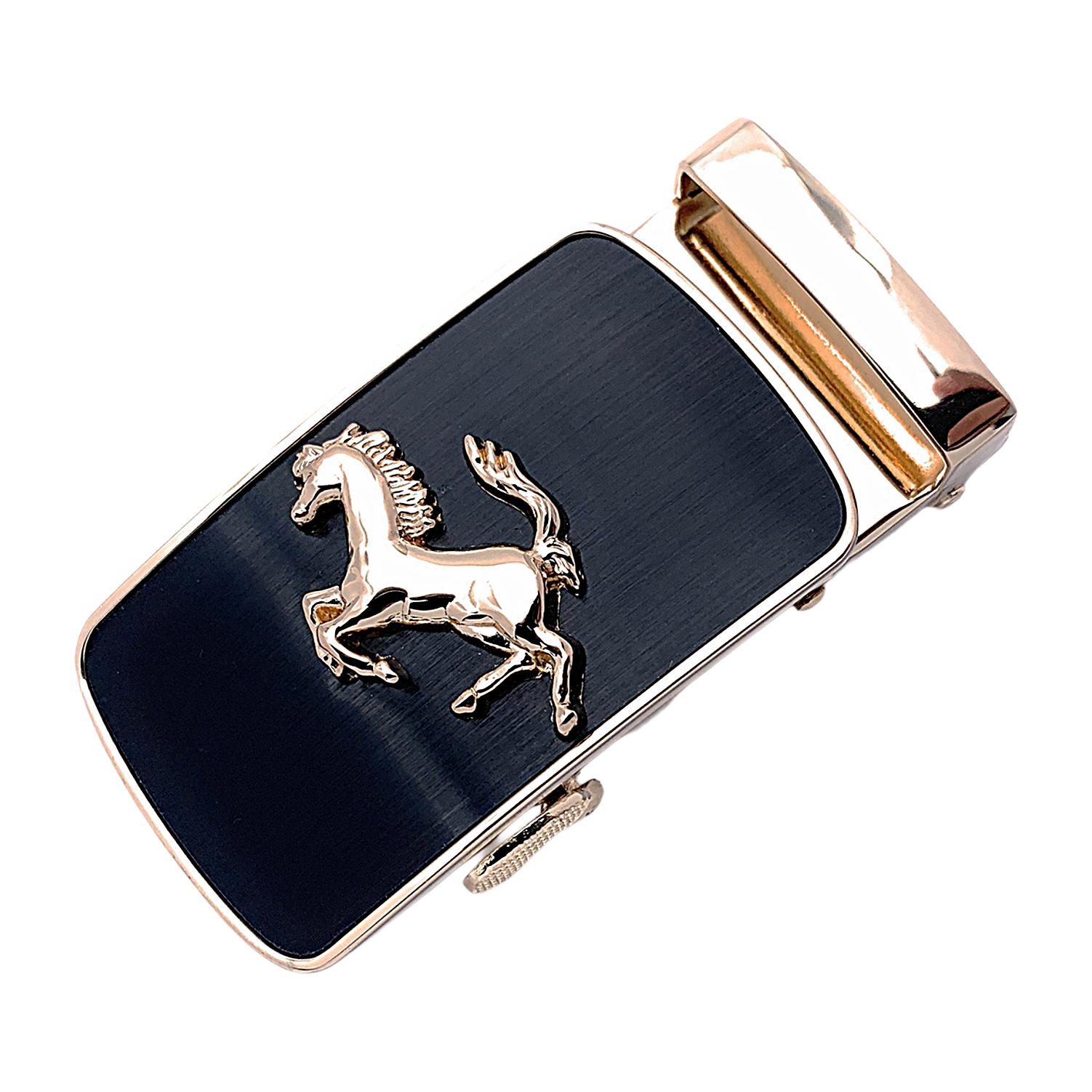 QHA Mens Automatic Sliding Belt Buckle Replacement for Ratchet Leather Belt A29