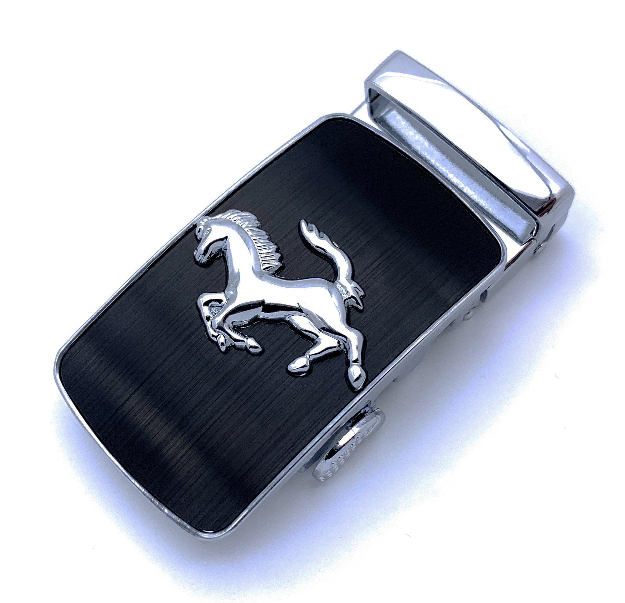 QHA Mens Automatic Sliding Belt Buckle Replacement for Ratchet Leather Belt A30