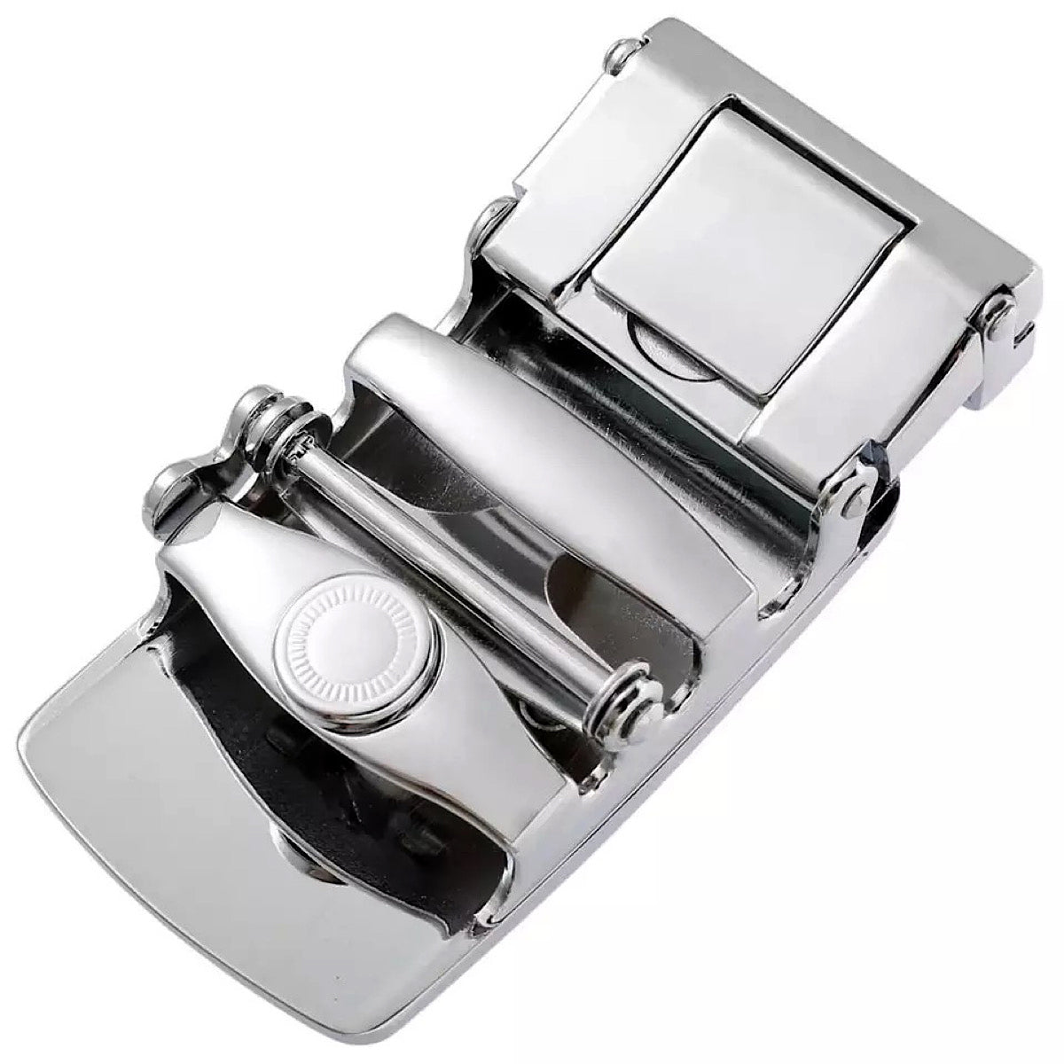 QHA Mens Automatic Sliding Belt Buckle Replacement for Ratchet Leather Belt A30