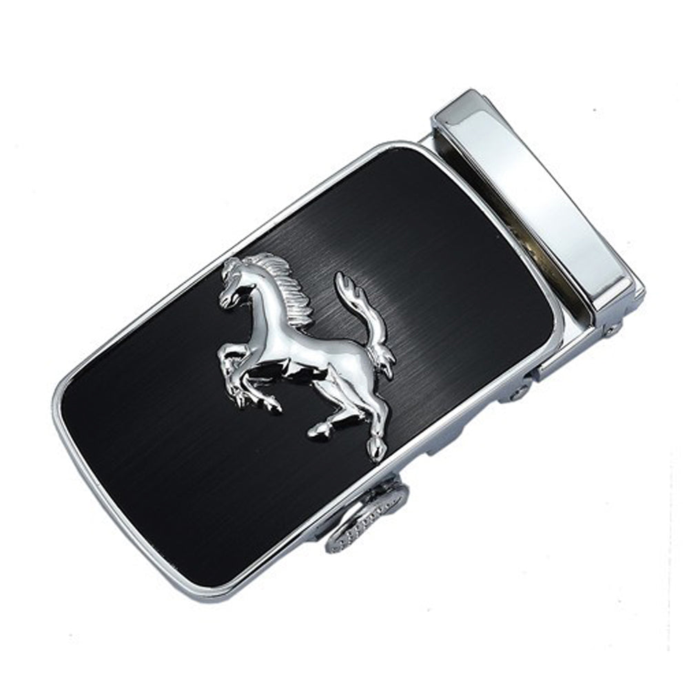 QHA Mens Automatic Sliding Belt Buckle Replacement for Ratchet Leather Belt A30