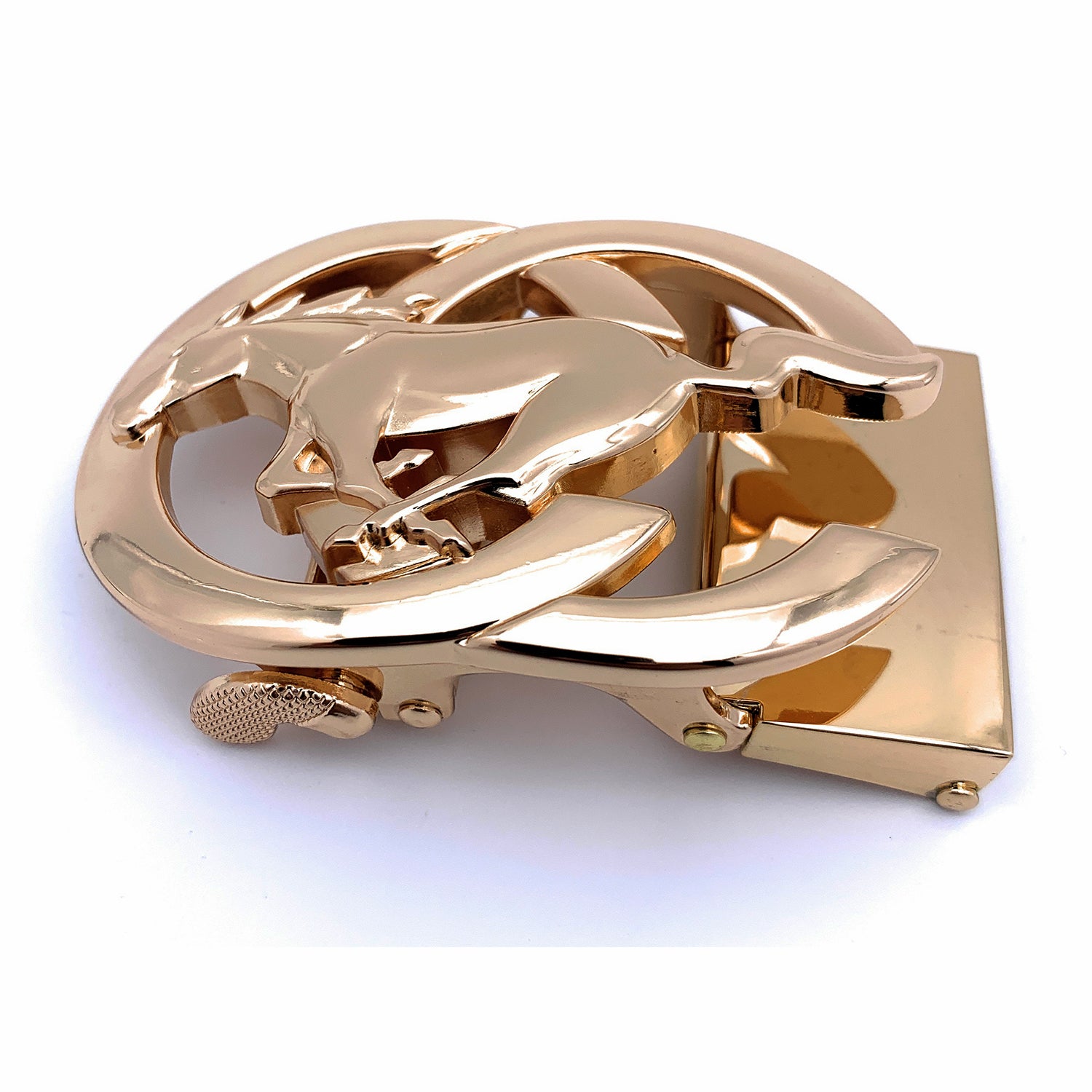 QHA Mens Automatic Sliding Belt Buckle Replacement for Ratchet Leather Belt A31