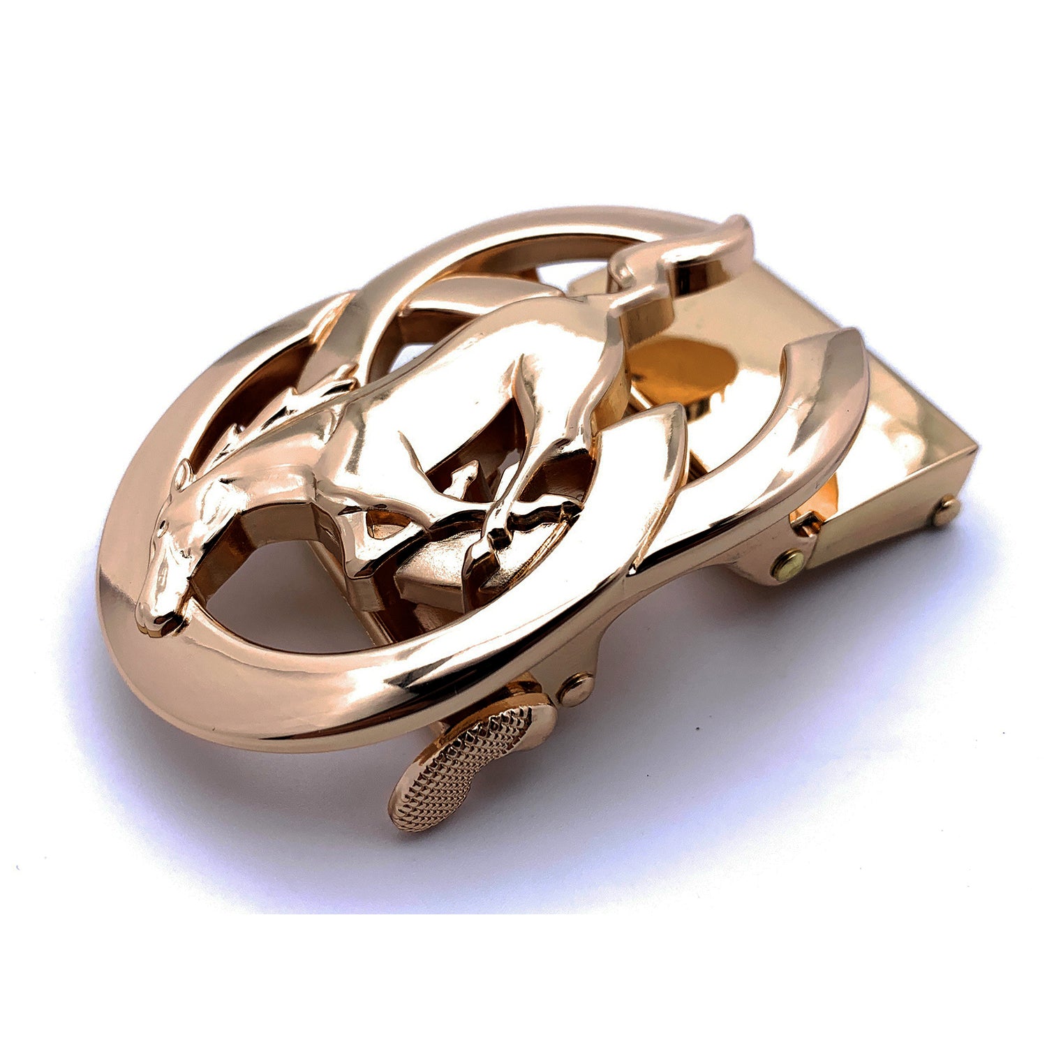 QHA Mens Automatic Sliding Belt Buckle Replacement for Ratchet Leather Belt A31