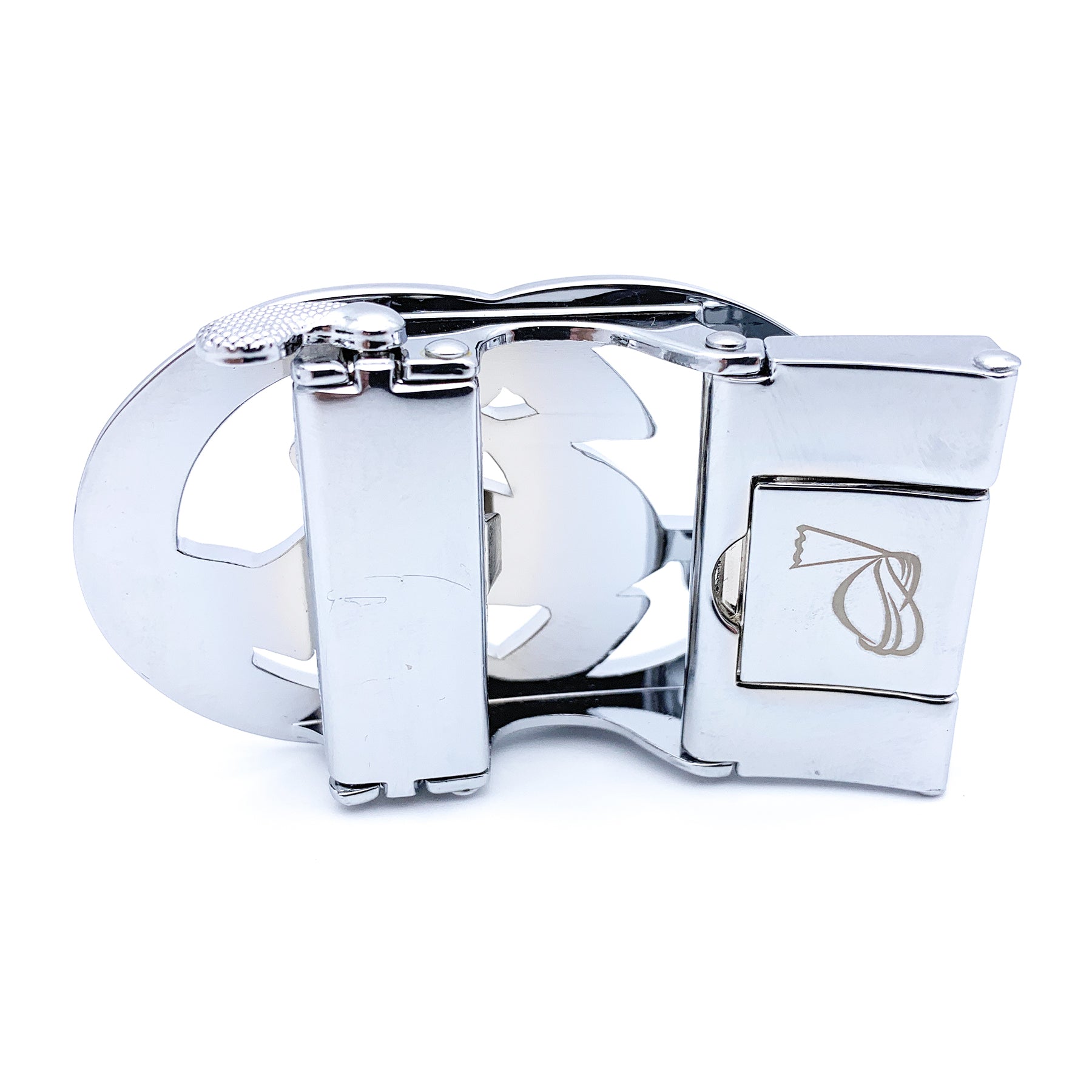 QHA Mens Automatic Sliding Belt Buckle Replacement for Ratchet Leather Belt A32