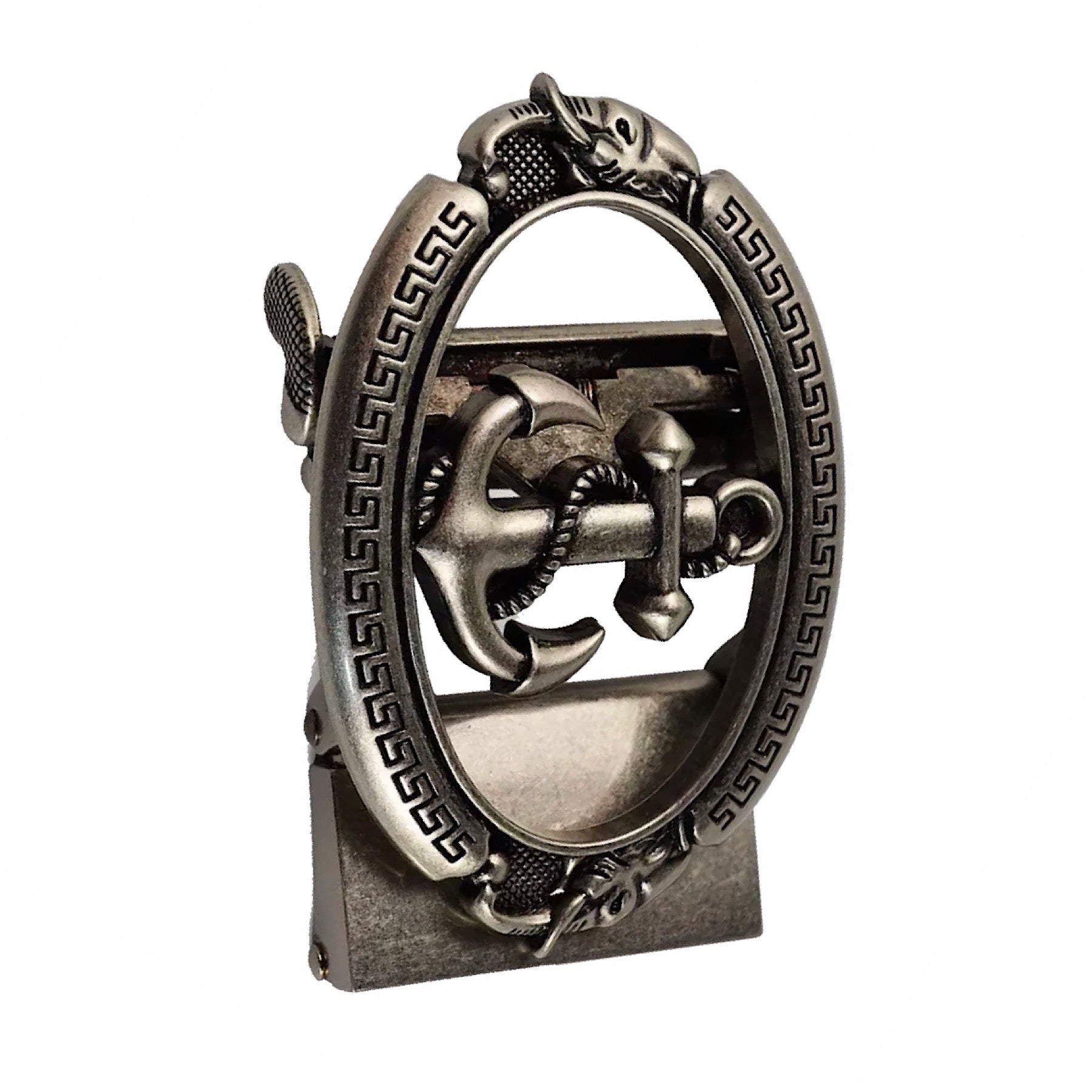 QHA Mens Automatic Sliding Belt Buckle Replacement for Ratchet Leather Belt A33