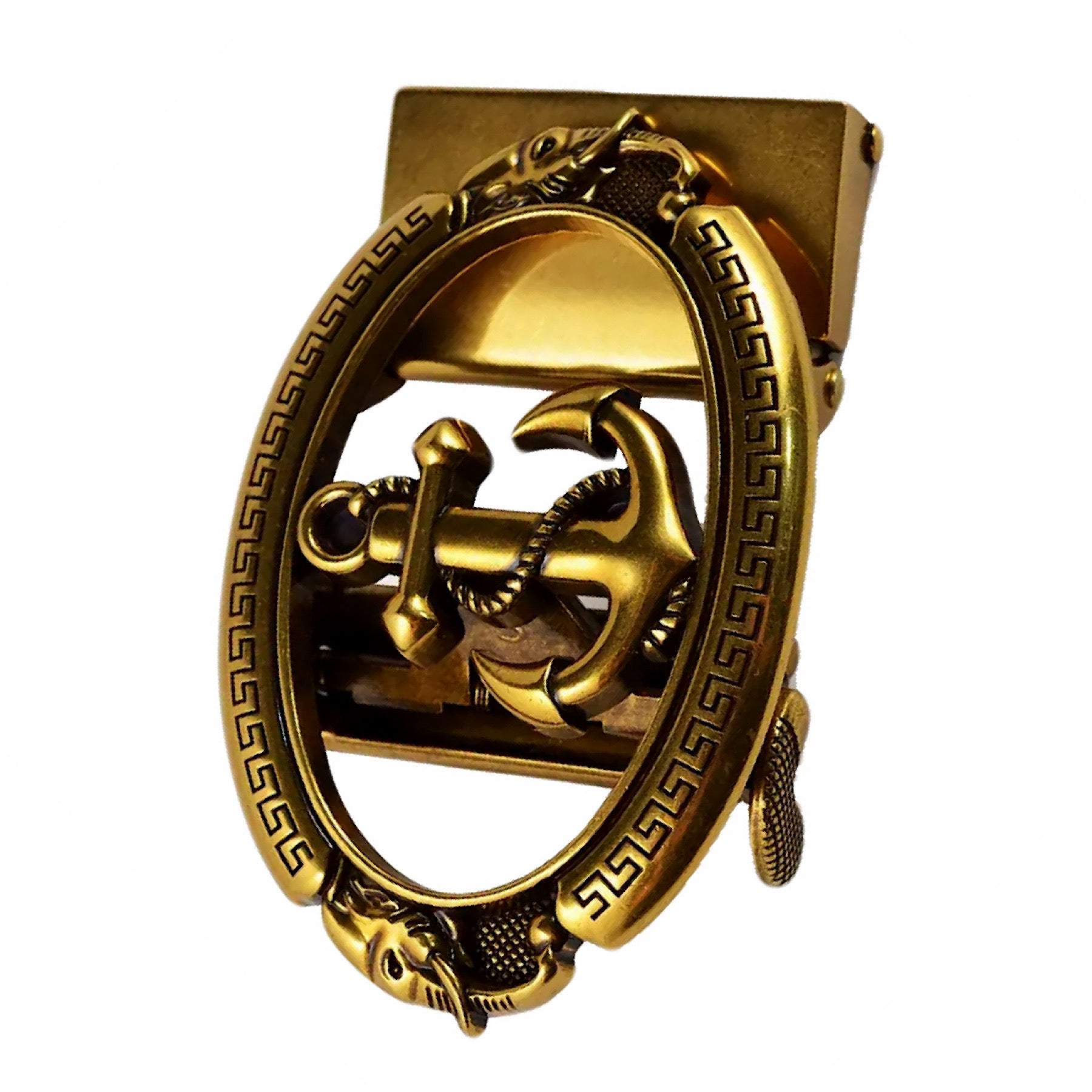 QHA Mens Automatic Sliding Belt Buckle Replacement for Ratchet Leather Belt A34