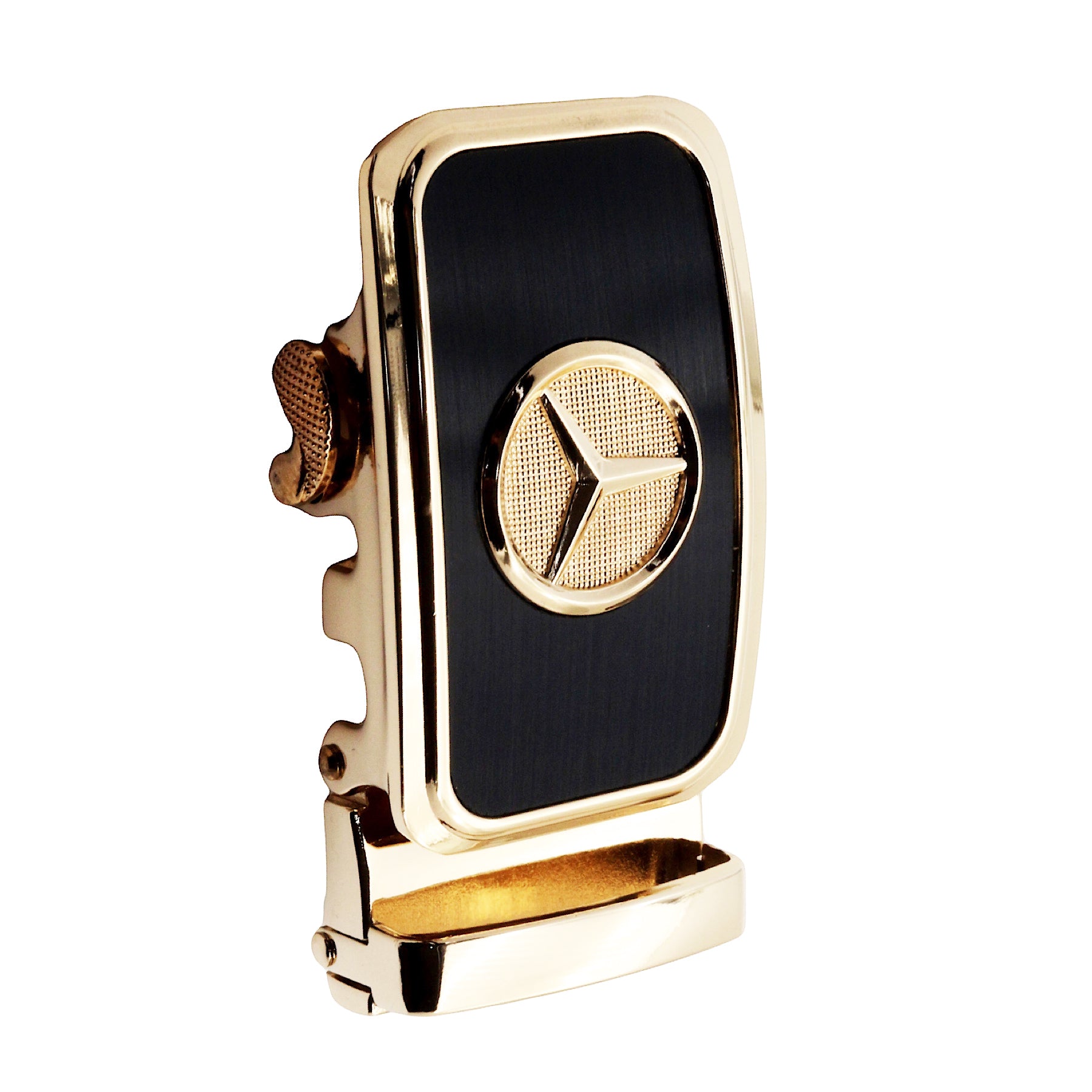 QHA Mens Automatic Sliding Belt Buckle Replacement for Ratchet Leather Belt A35