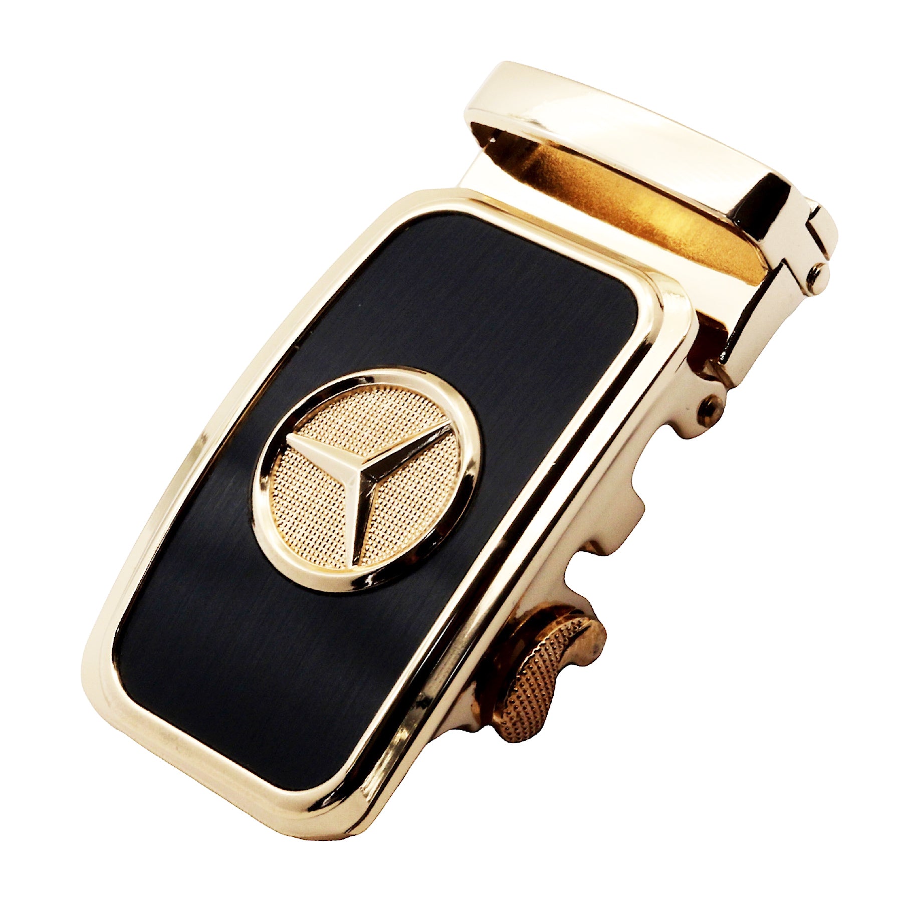 QHA Mens Automatic Sliding Belt Buckle Replacement for Ratchet Leather Belt A35