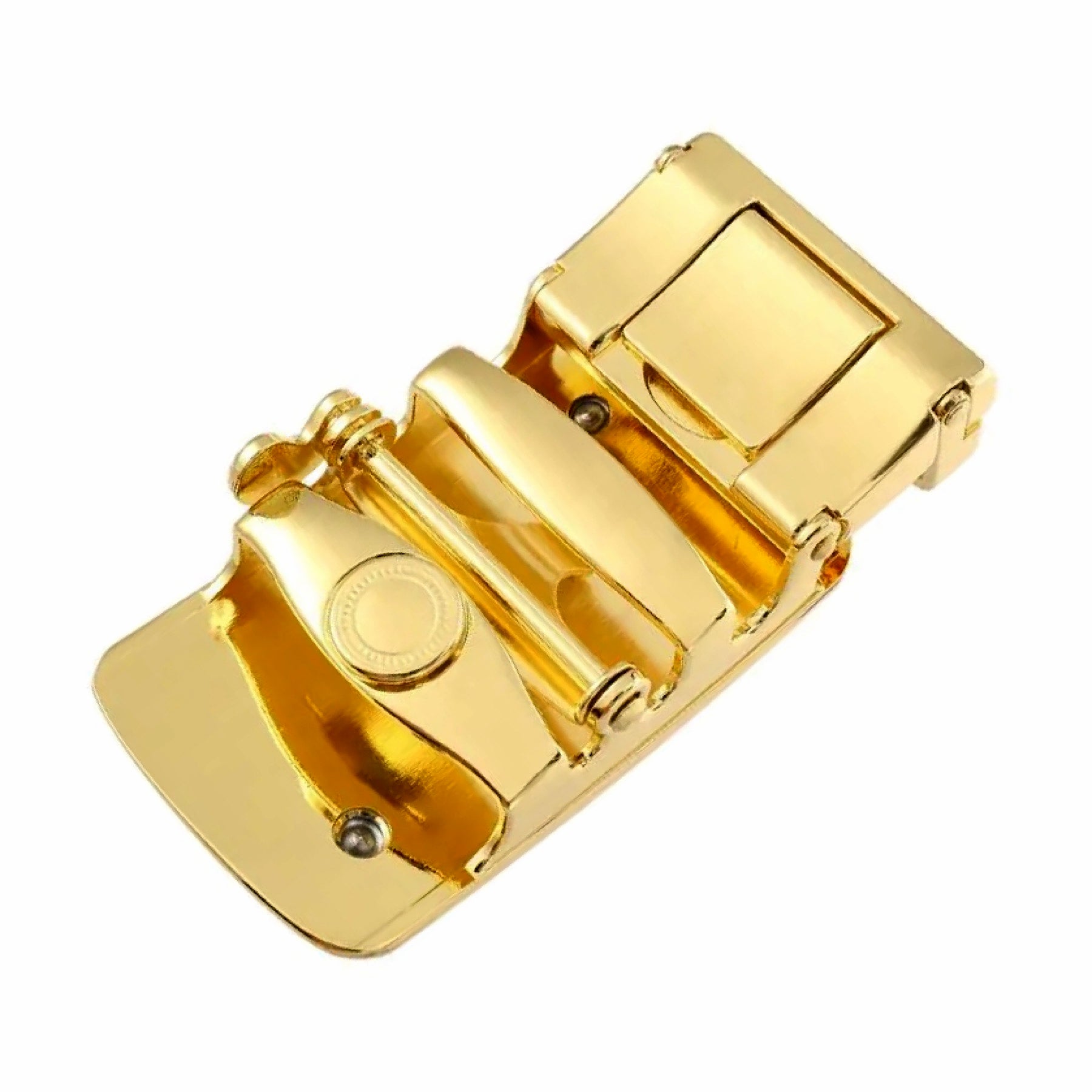 QHA Mens Automatic Sliding Belt Buckle Replacement for Ratchet Leather Belt A35