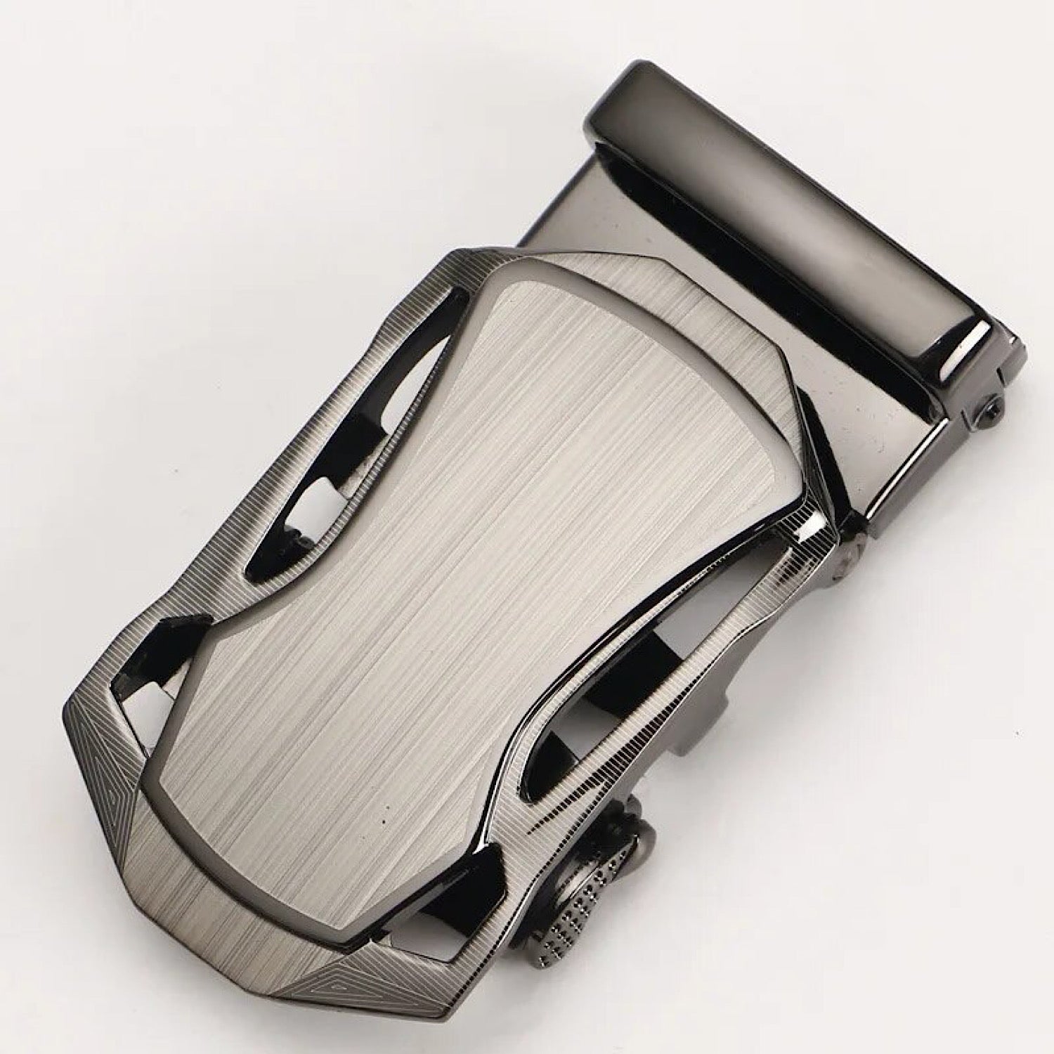 QHA Mens Automatic Sliding Belt Buckle Replacement for Ratchet Leather Belt A37