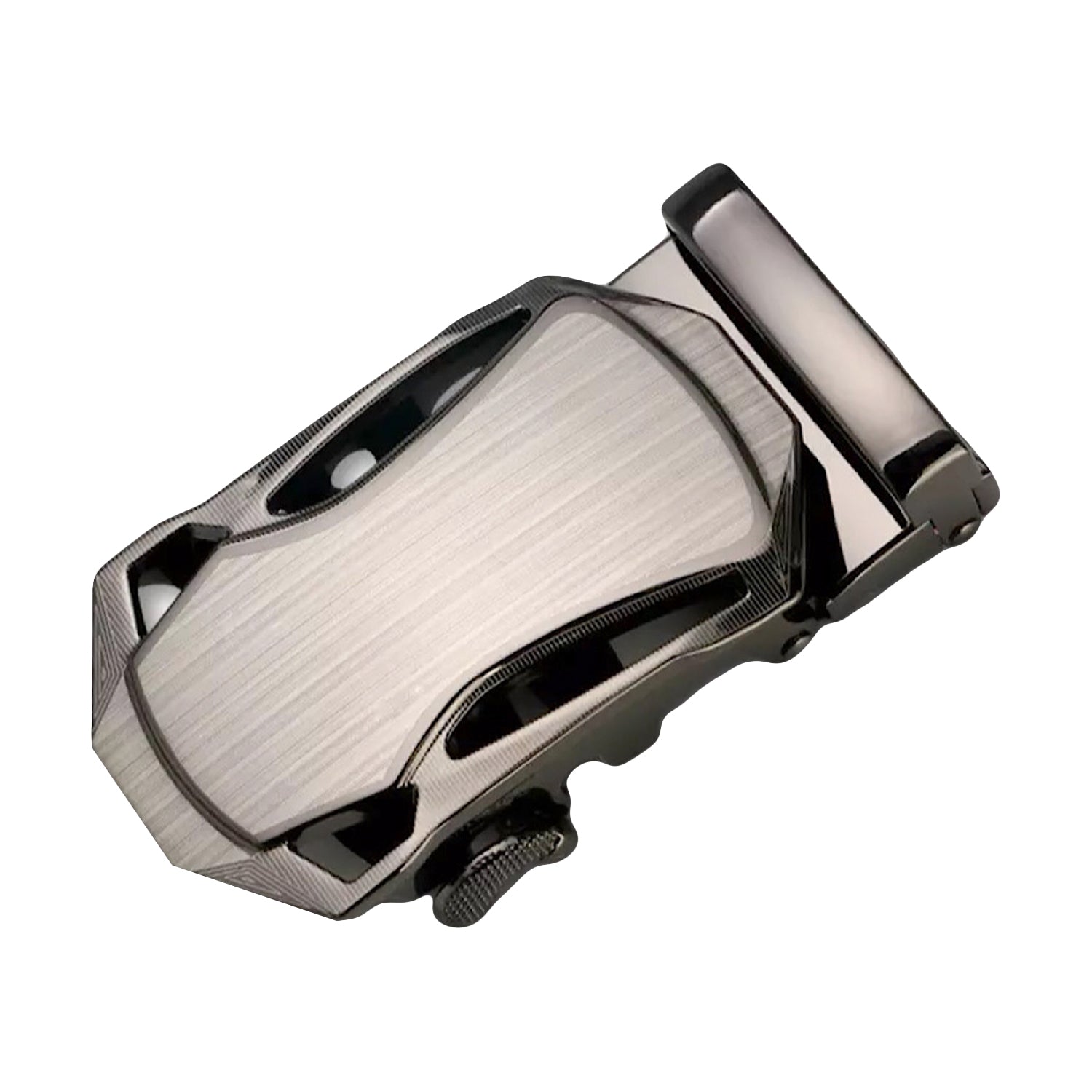 QHA Mens Automatic Sliding Belt Buckle Replacement for Ratchet Leather Belt A37