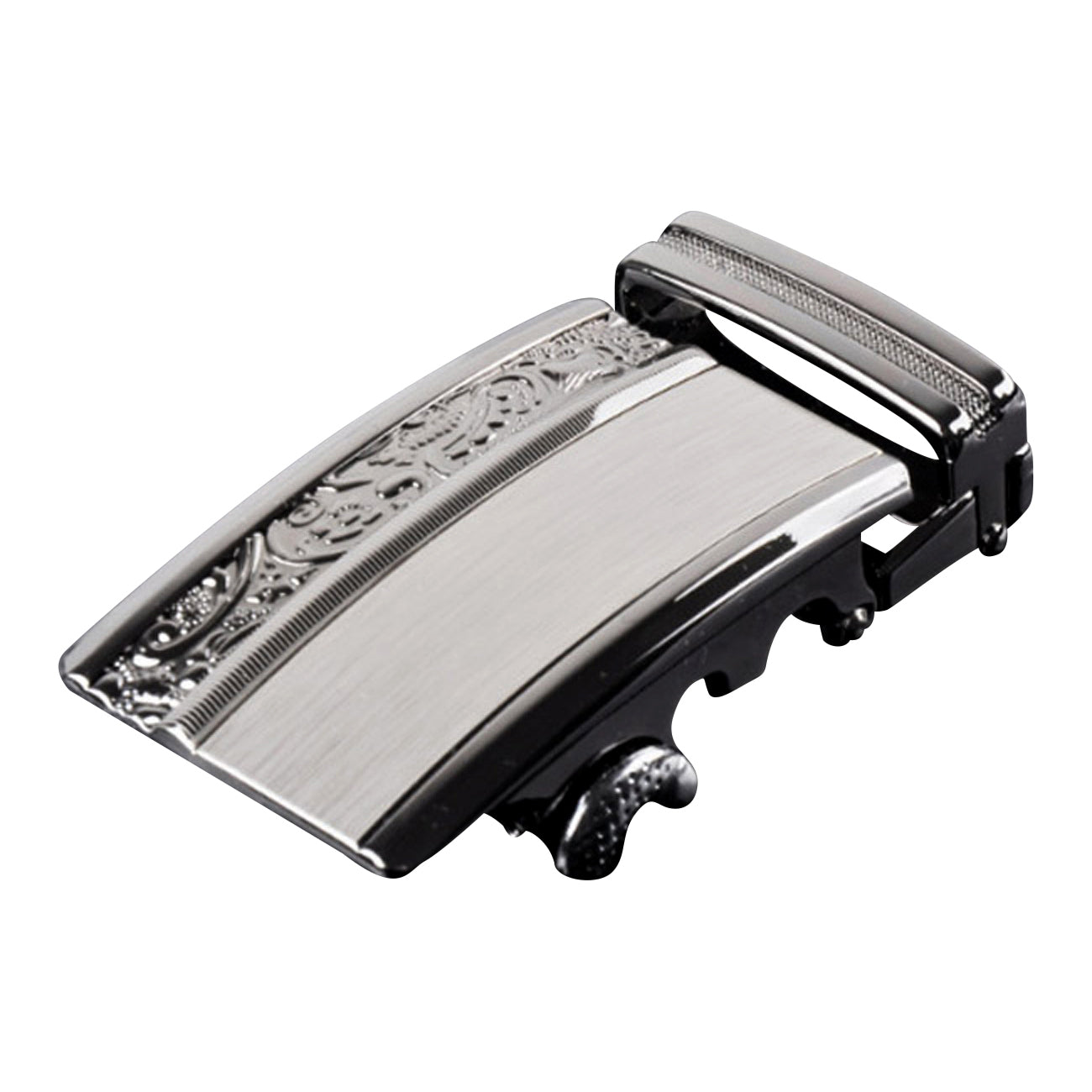 QHA Mens Automatic Sliding Belt Buckle Replacement for Ratchet Leather Belt A40