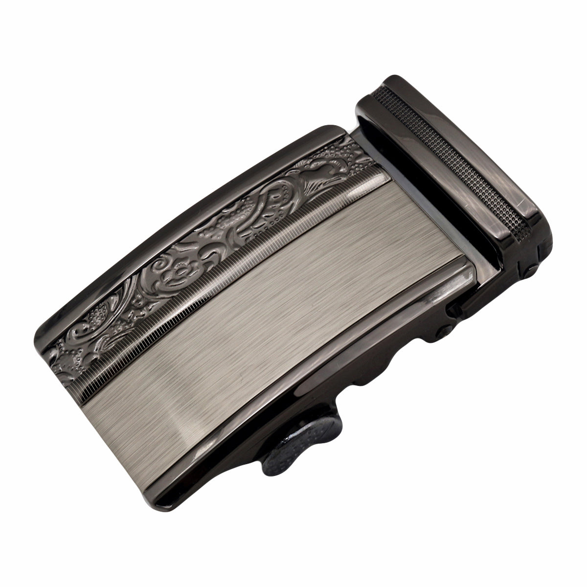 QHA Mens Automatic Sliding Belt Buckle Replacement for Ratchet Leather Belt A40