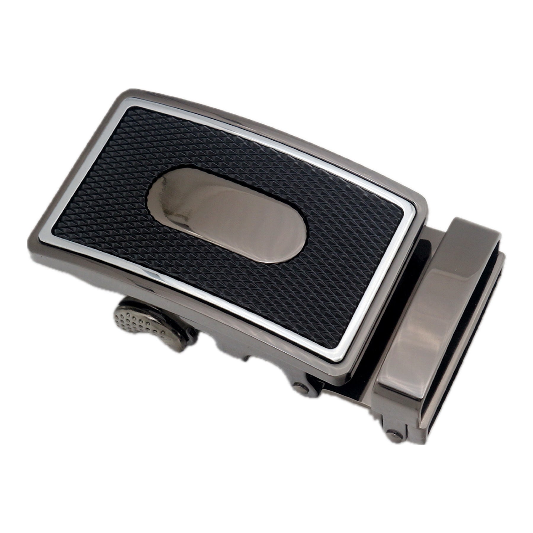 QHA Mens Automatic Sliding Belt Buckle Replacement for Ratchet Leather Belt A41