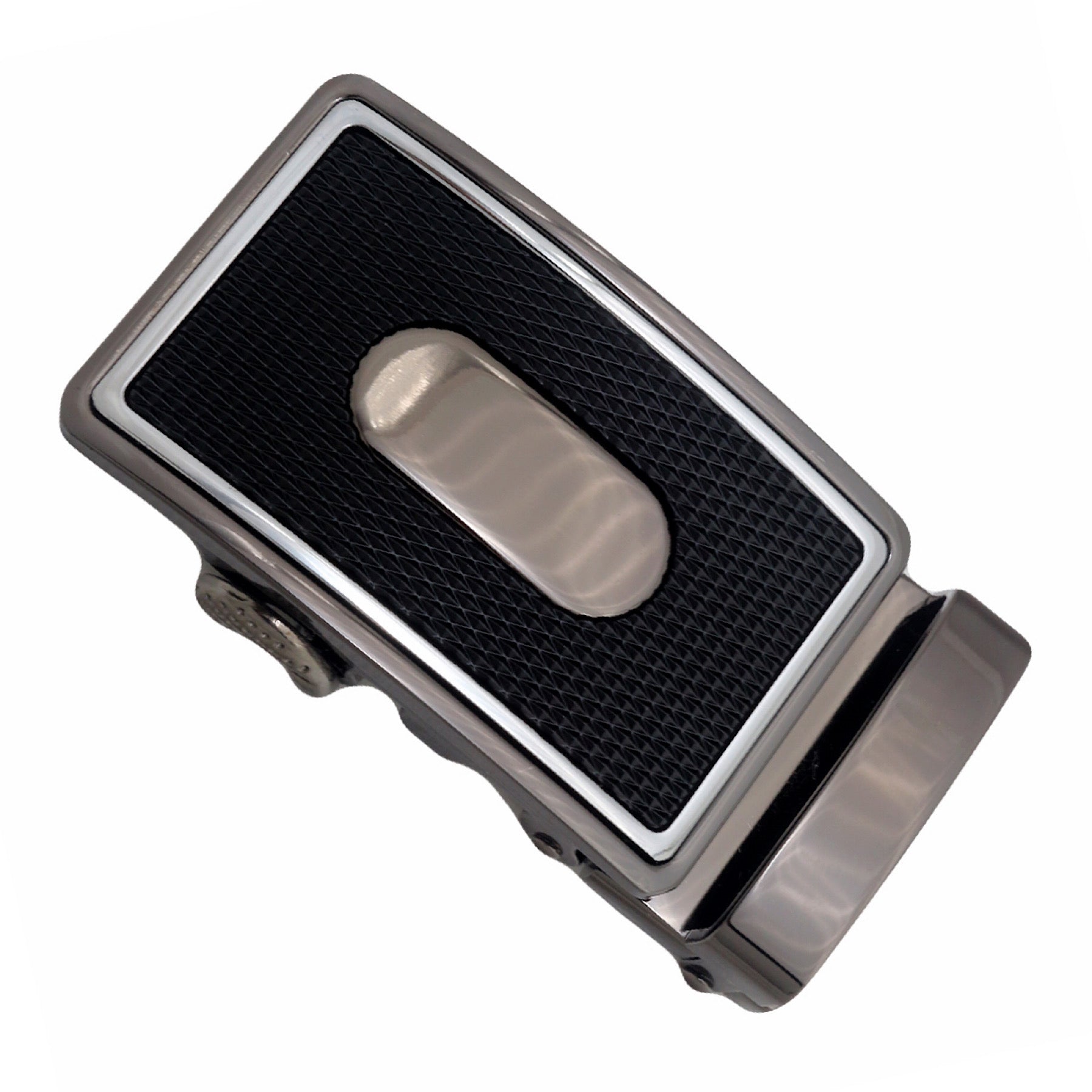 QHA Mens Automatic Sliding Belt Buckle Replacement for Ratchet Leather Belt A41