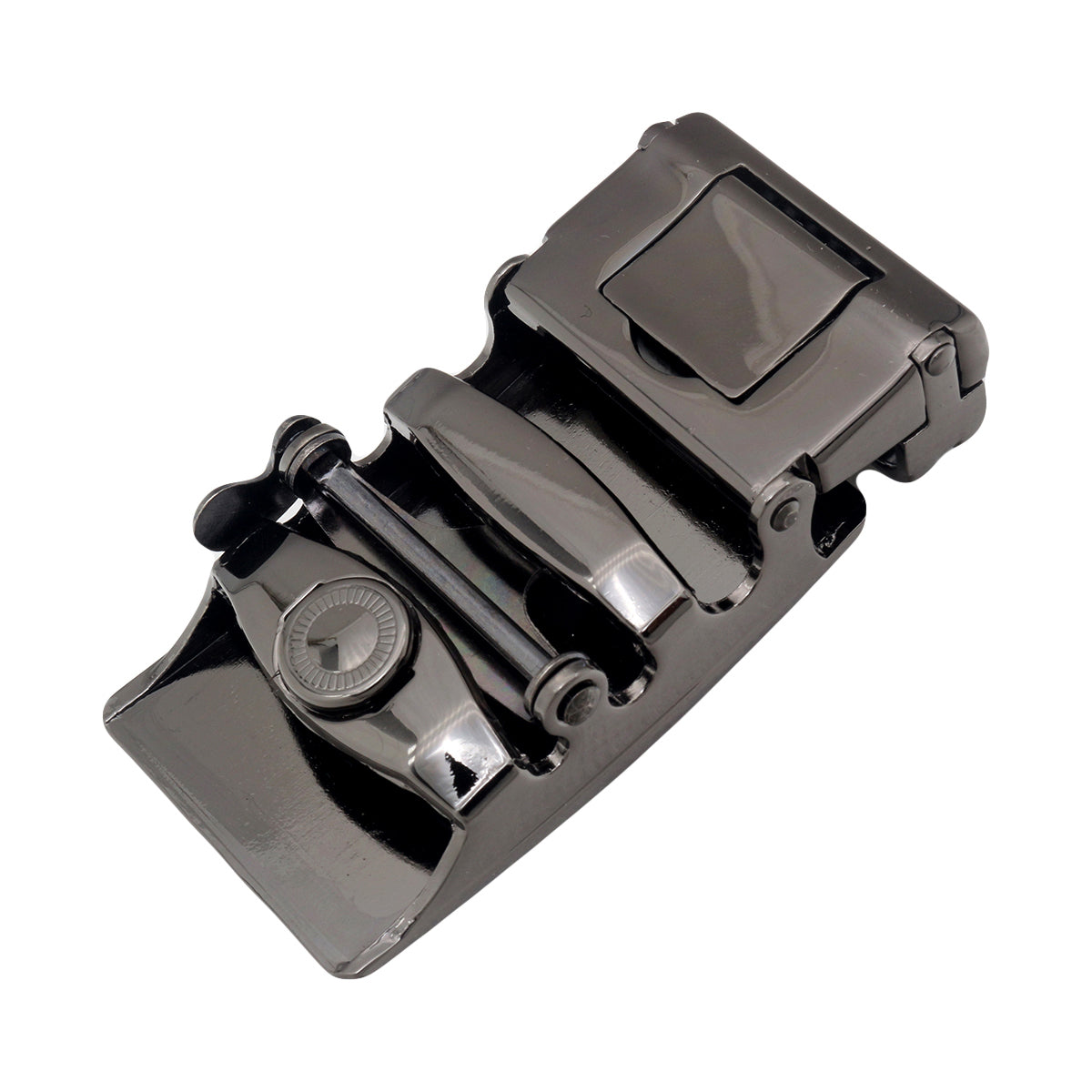 QHA Mens Automatic Sliding Belt Buckle Replacement for Ratchet Leather Belt A41