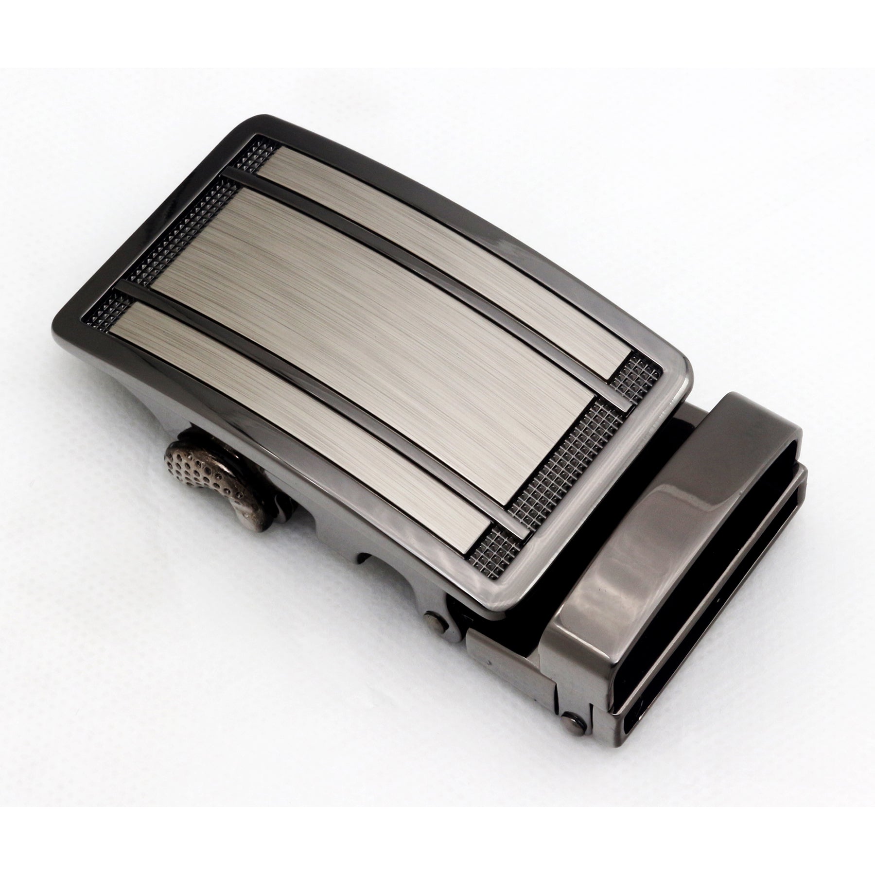 QHA Mens Automatic Sliding Belt Buckle Replacement for Ratchet Leather Belt A42