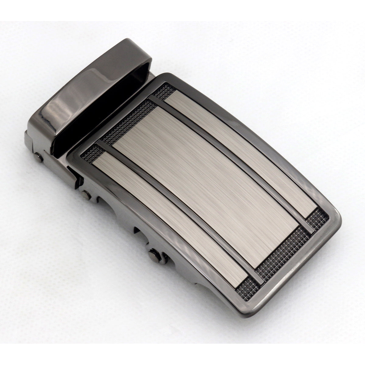 QHA Mens Automatic Sliding Belt Buckle Replacement for Ratchet Leather Belt A42