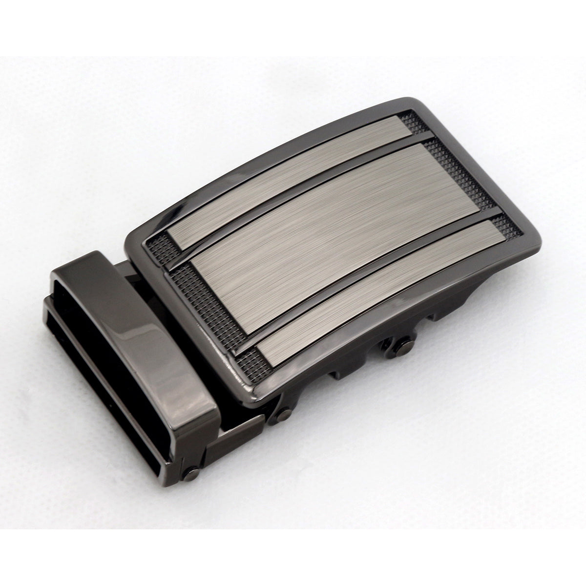 QHA Mens Automatic Sliding Belt Buckle Replacement for Ratchet Leather Belt A42