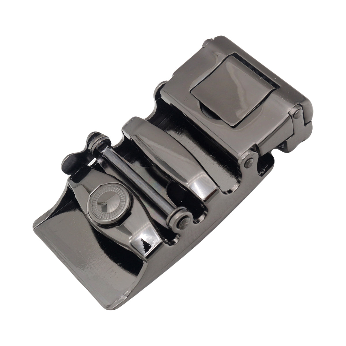 QHA Mens Automatic Sliding Belt Buckle Replacement for Ratchet Leather Belt A42