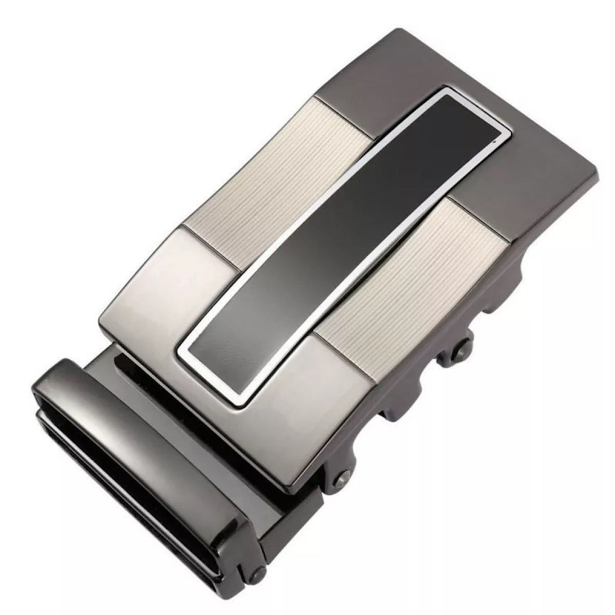 QHA Mens Automatic Sliding Belt Buckle Replacement for Ratchet Leather Belt A43