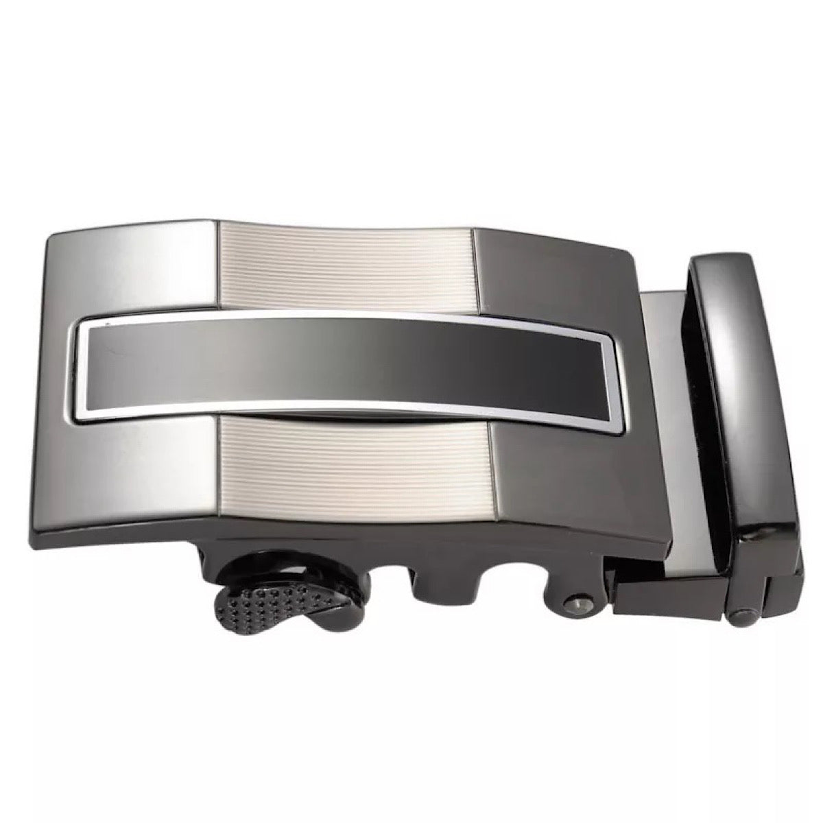 QHA Mens Automatic Sliding Belt Buckle Replacement for Ratchet Leather Belt A43