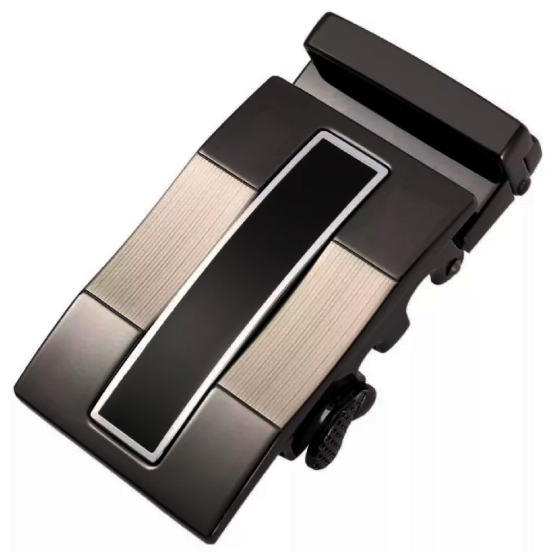 QHA Mens Automatic Sliding Belt Buckle Replacement for Ratchet Leather Belt A43