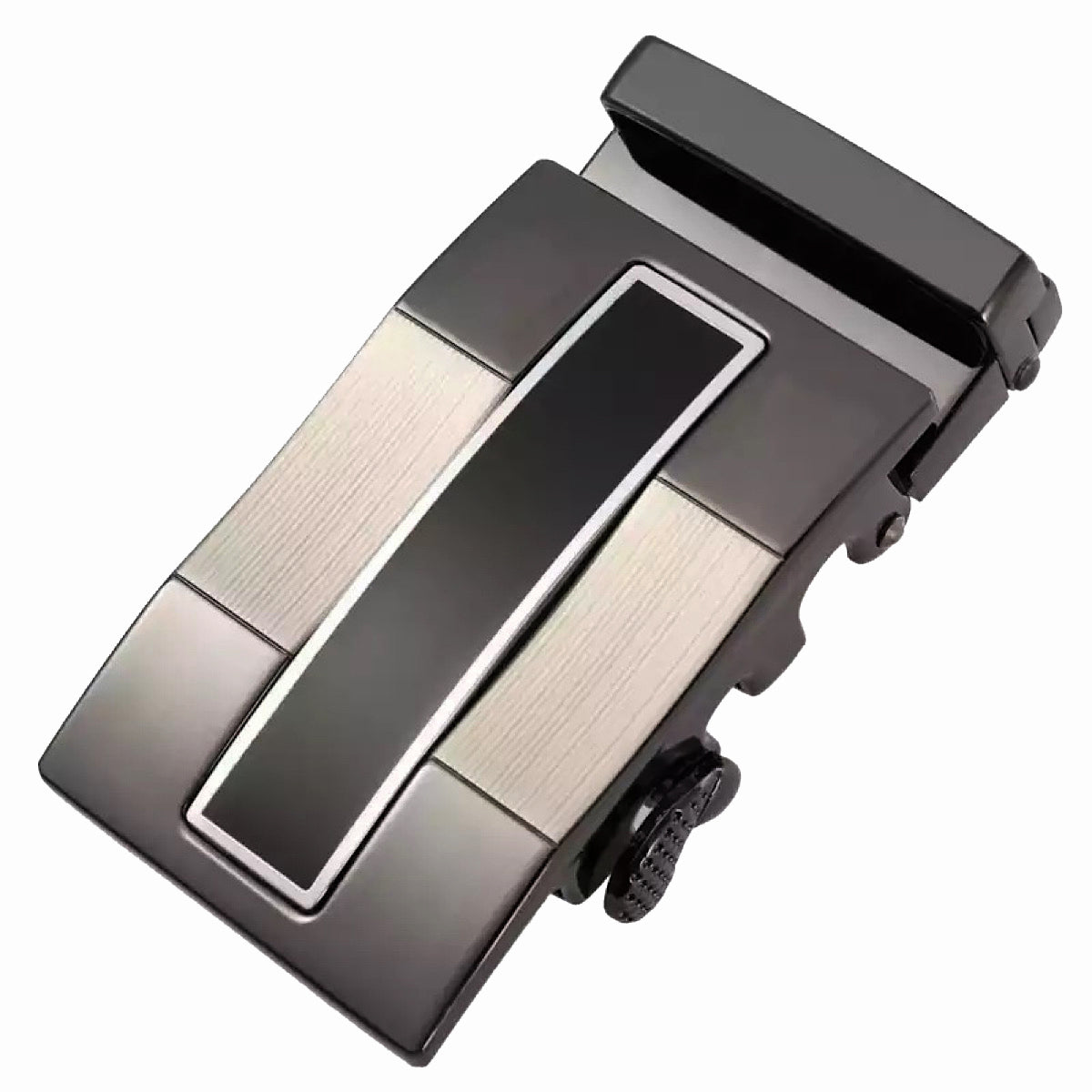 QHA Mens Automatic Sliding Belt Buckle Replacement for Ratchet Leather Belt A43
