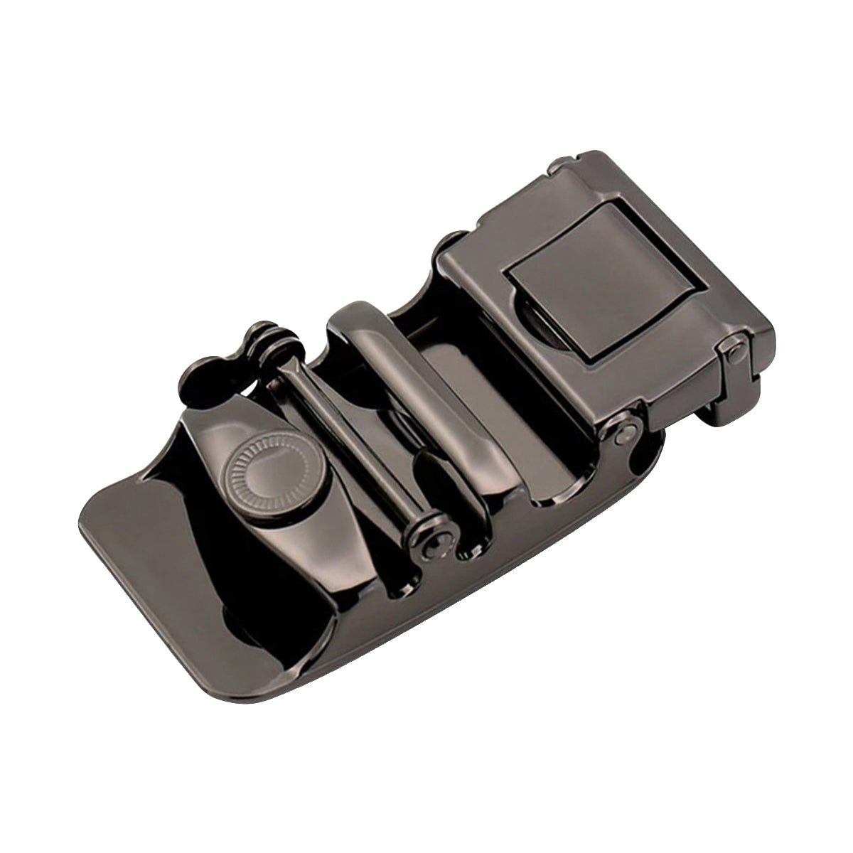 QHA Mens Automatic Sliding Belt Buckle Replacement for Ratchet Leather Belt A44