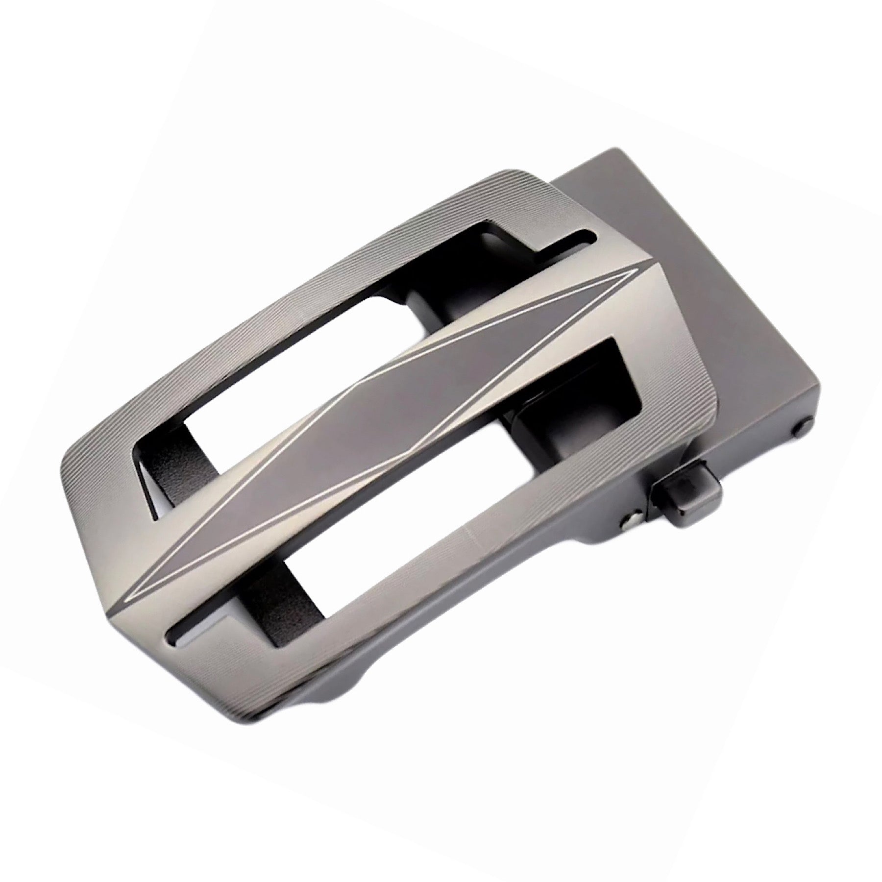 QHA Mens Automatic Sliding Belt Buckle Replacement for Ratchet Leather Belt A45